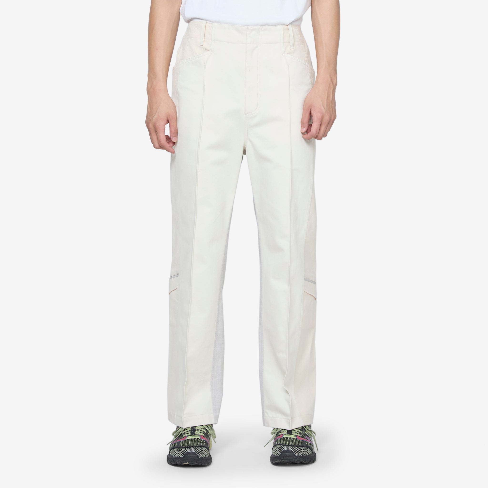 Ep.5 06 Ivory Trousers - Women's High Waisted Casual Pants for Office, Travel & Everyday Wear