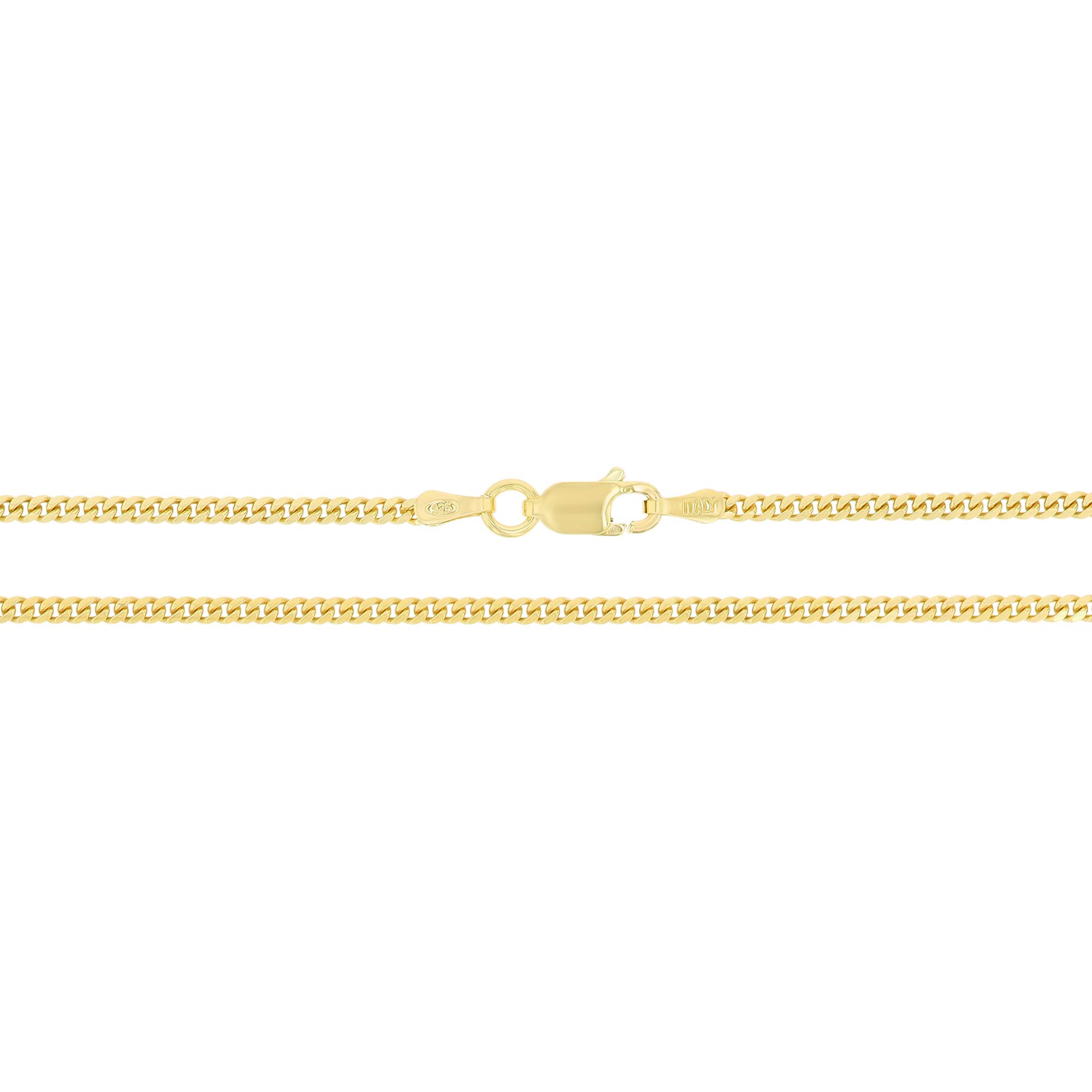 14K Gold or Rhodium Plated Silver Miami Cuban Chain Necklace for Men | 1mm-13mm Thickness | Solid 925 Sterling Silver Italian Link Chain | Gift for Him, Birthday, Anniversary | Perfect for Hip-Hop Style, Streetwear Fashion