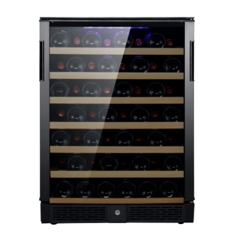 Chateau CW50THSNS 50 Bottle Wine Cooler Refrigerator - Dual Zone Temperature Control, Freestanding Design for Home, Bar, or Restaurant Use