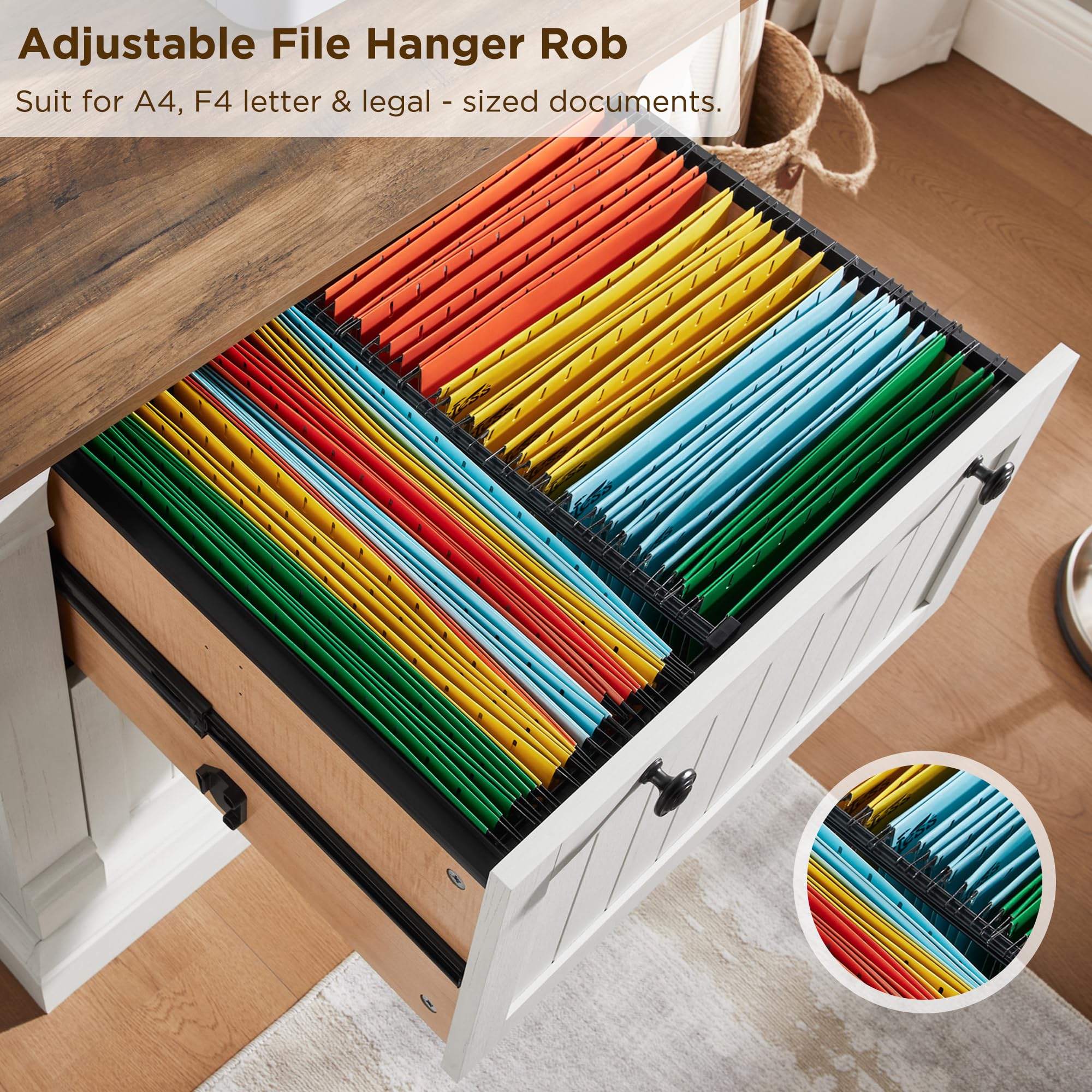 OKD Farmhouse File Cabinet with 2 Drawers - 30