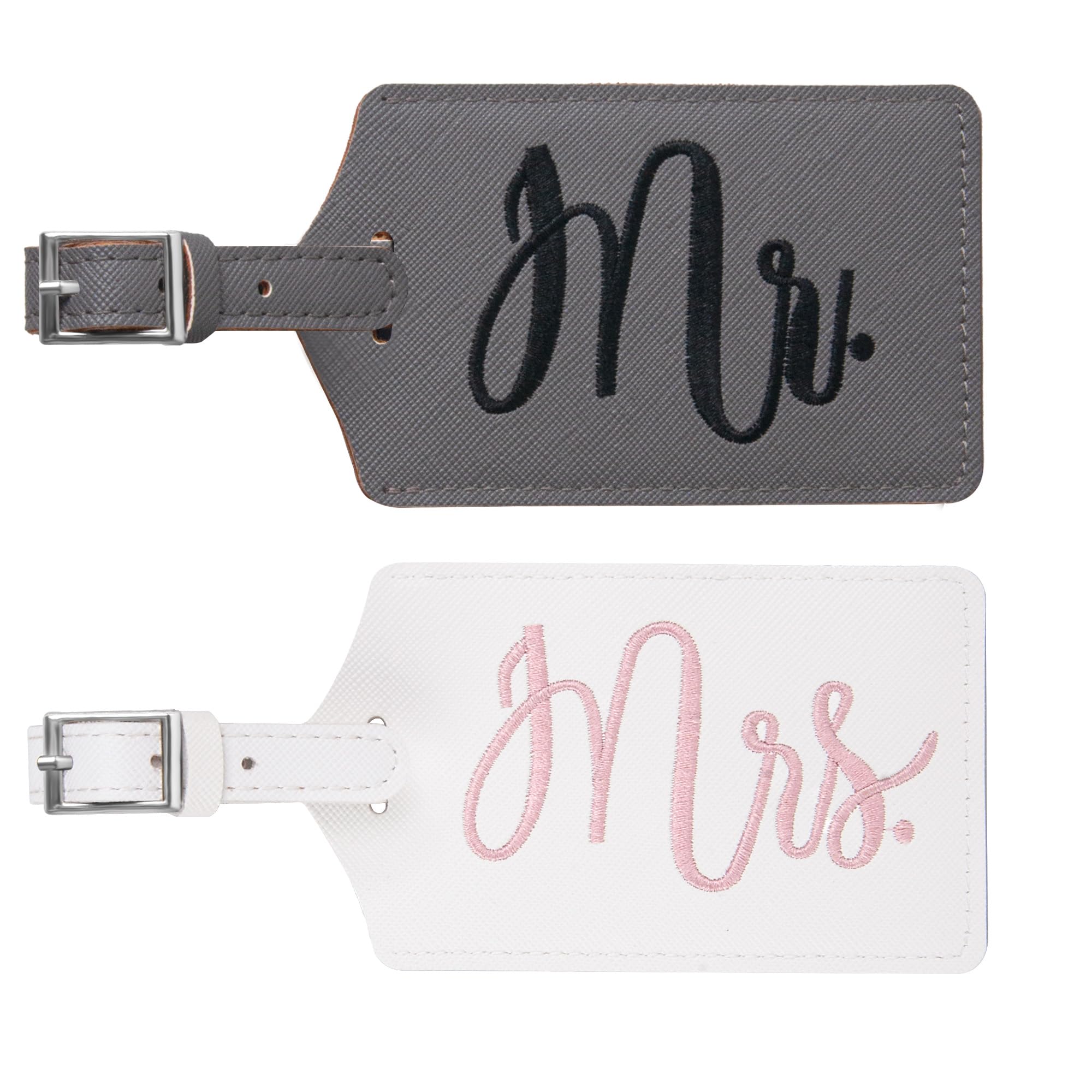 Personalized Mr & Mrs Luggage Tags - Wedding Gifts for Couples 2025, Bridal Shower Gifts, Travel Essentials for Bride & Groom - Perfect for Honeymoon, Anniversary Trips & Couples Vacations