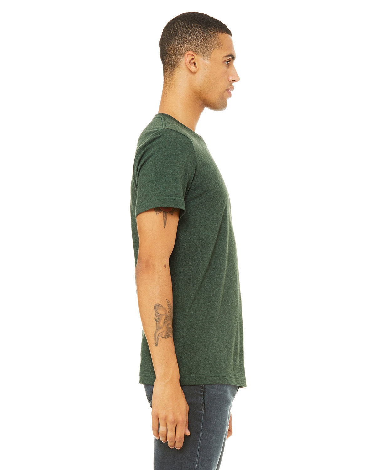 Bella + Canvas 3001CVC Unisex Heather CVC Crew Neck T-Shirt - Soft Cotton Blend for Everyday Wear, Street Style & Casual Outfits