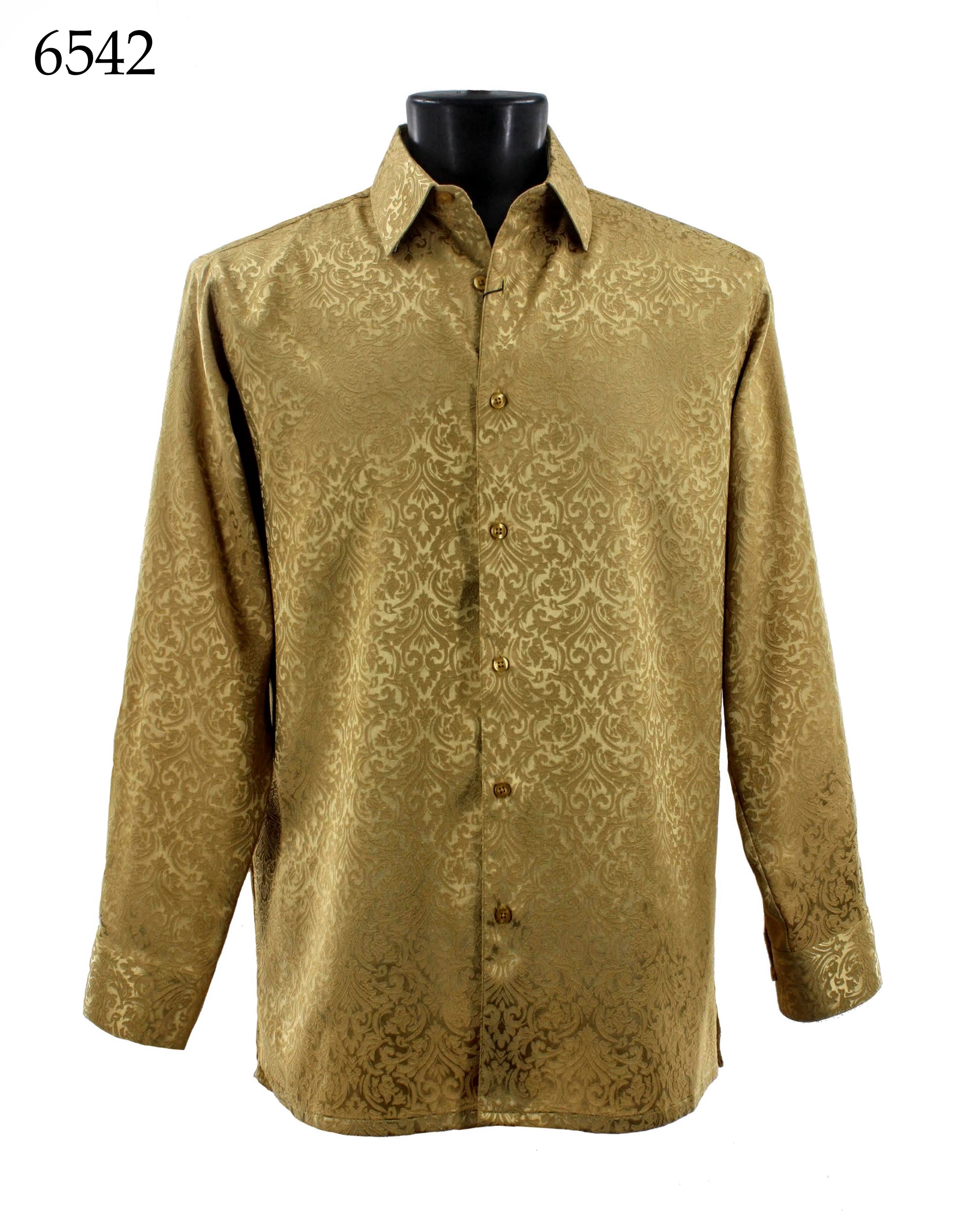 Bassiri Men's Long Sleeve Casual Shirt 6542 - Comfortable Button Down Work Shirt for Office, Business & Everyday Wear