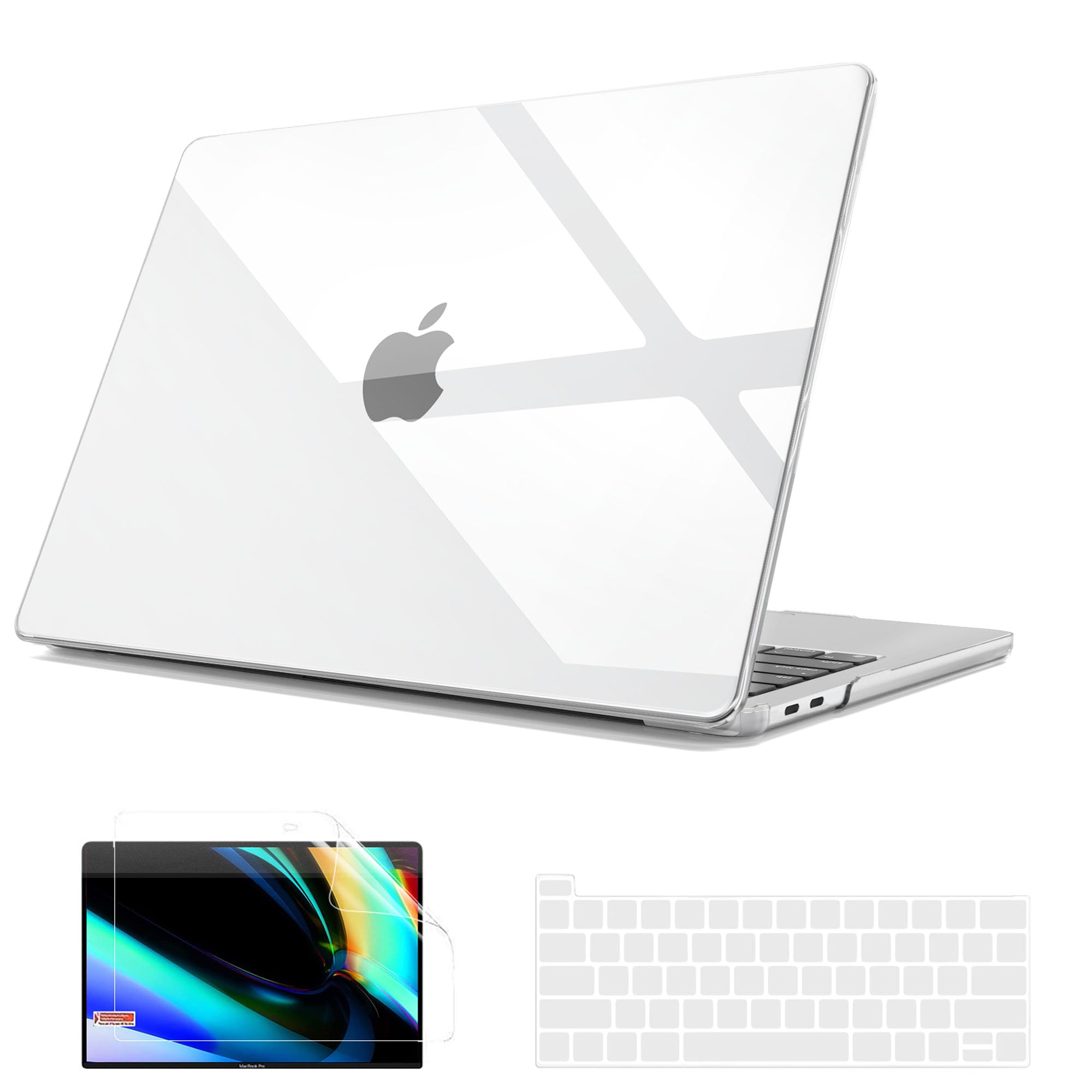 B BELK Clear Hard Shell Case for MacBook Pro 16 inch 2020/2019 (Model A2141) - Includes Keyboard Cover & Screen Protector | Compatible with Touch Bar & Touch ID | Durable Protection for Work, Travel & Daily Use