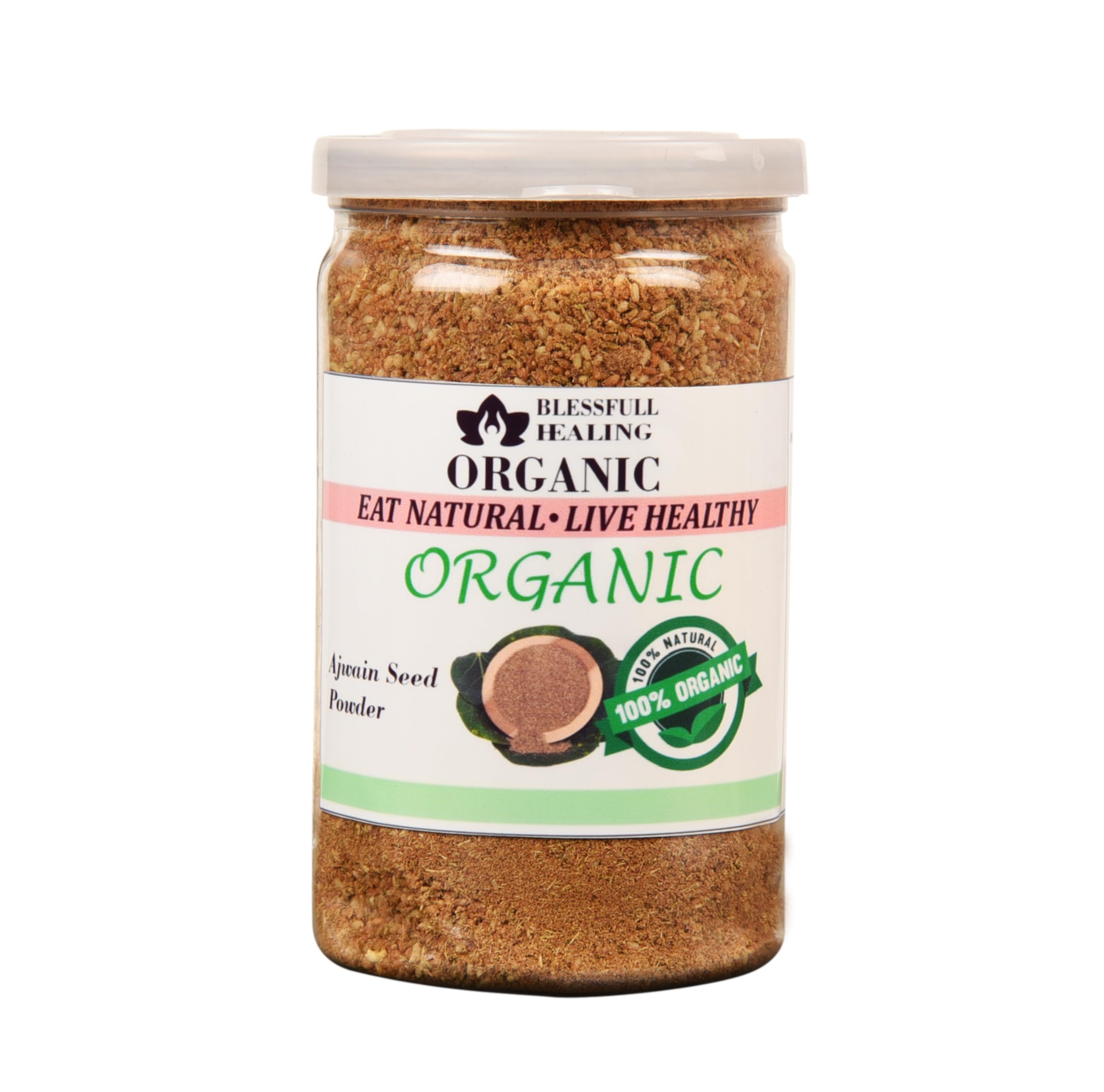 Organic Ajwain Seed Powder (200g) - Blessfull Healing | Digestive Aid, Natural Remedy for Bloating & Gas | Perfect for Cooking, Tea & Ayurvedic Remedies