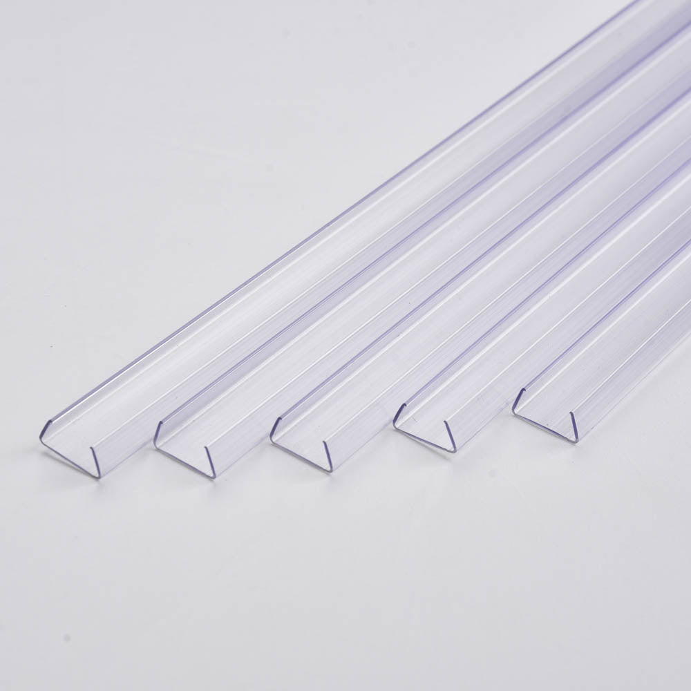 TheLAShop 3ft Clear Plastic U Channels (9/16