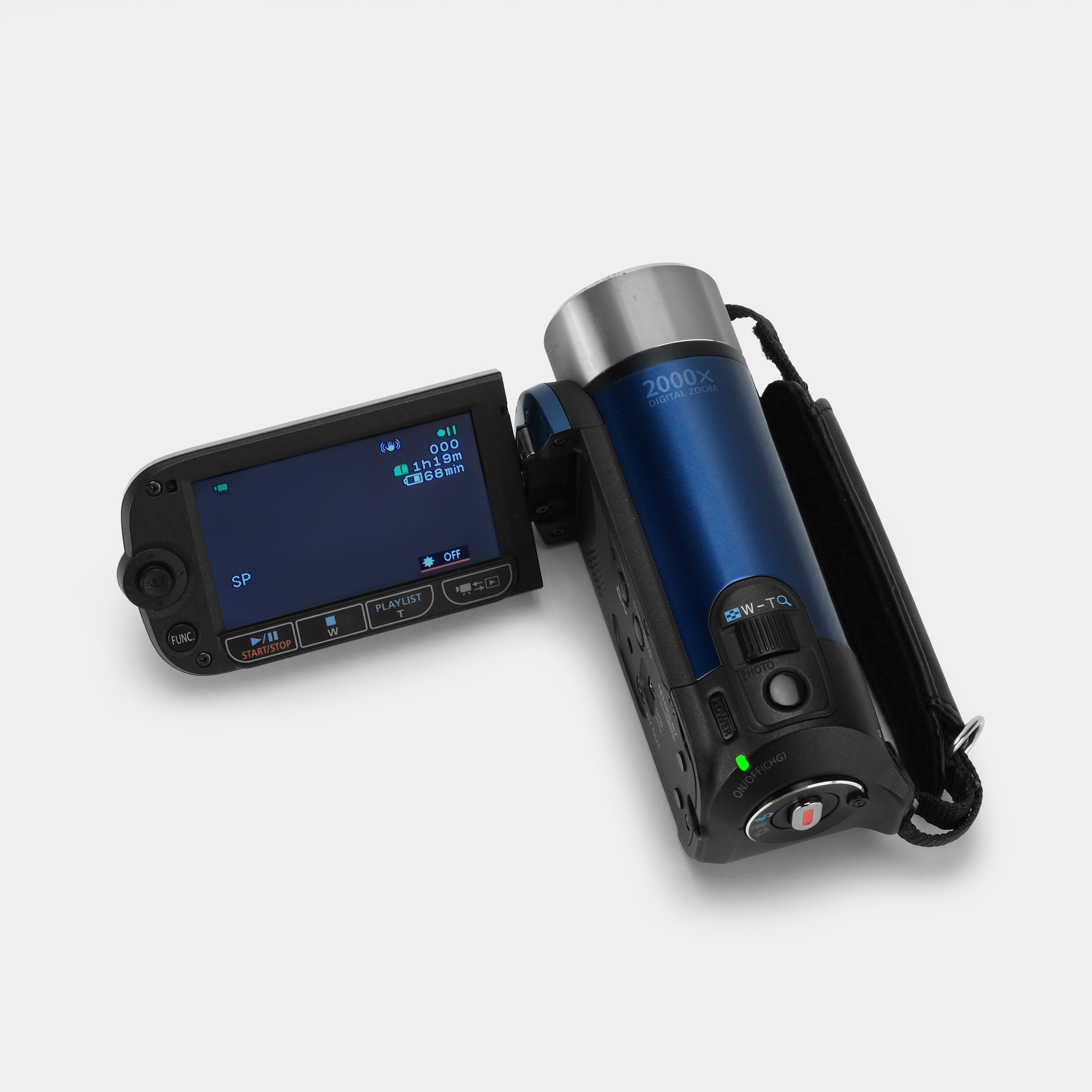 Canon FS300 Blue Digital Video Camcorder - Full HD 1080p Camcorder with 32x Optical Zoom, Image Stabilization & 3