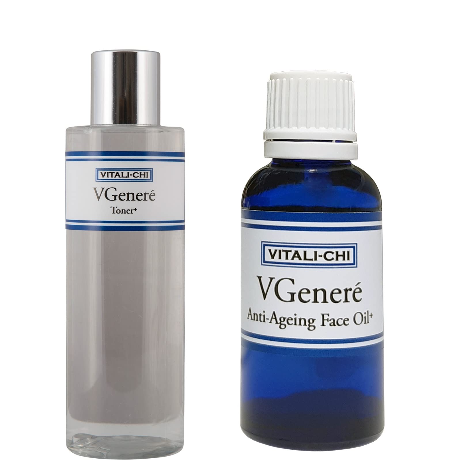 Anti Aging Face Oil & Toner Set - Wrinkle Reduction, Skin Repair & Brightening - Antioxidant Multivitamin Formula - Facial Moisturizer (30ml) + Hydrating Toner (200ml) for Dry, Mature & Dull Skin - Perfect for Night Routine & Daily Skincare Regimen