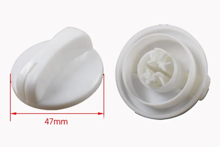Plastic Washing Machine & Dryer Selector Knob - Replacement Timer Control Dial for Laundry Appliances - Perfect for DIY Washer/Dryer Repairs & Home Maintenance