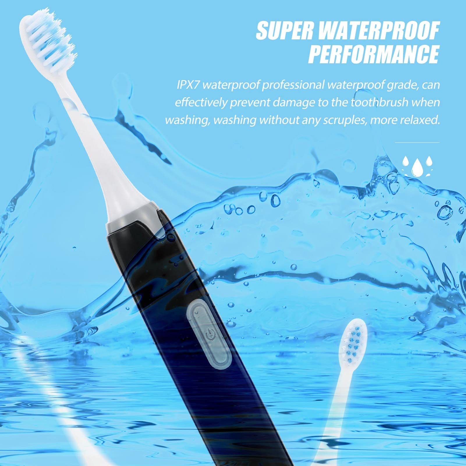 Healifty Electric Toothbrush for Adults - Rechargeable Sonic Toothbrush with Soft Bristles, 5 Cleaning Modes & 2-Minute Timer - Perfect for Home, Travel & Daily Oral Care Routine