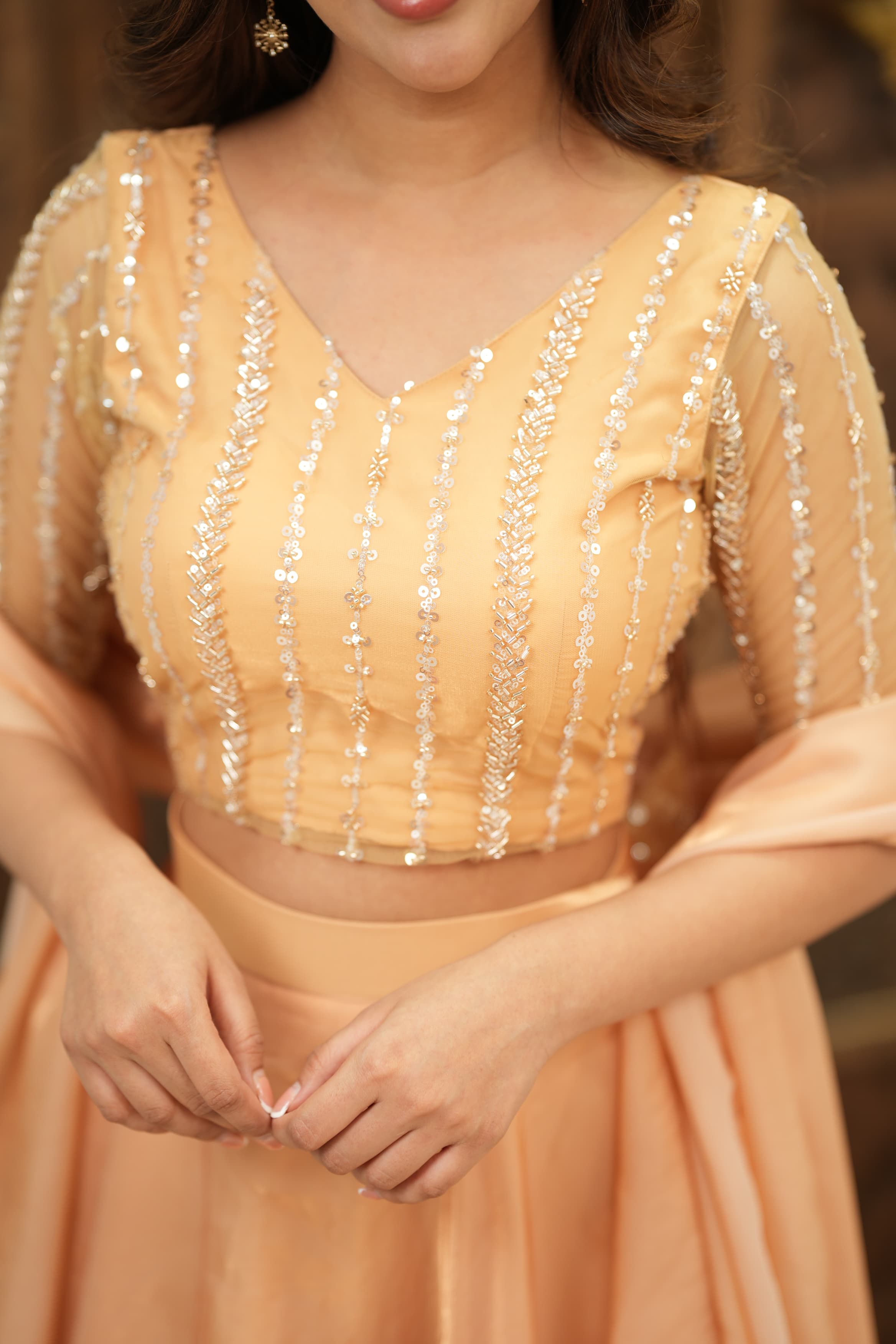 DD739 Yazhini Premium Designer Crop Top and Skirt Set - Trendy Women's Fashion for Parties, Dates & Casual Wear
