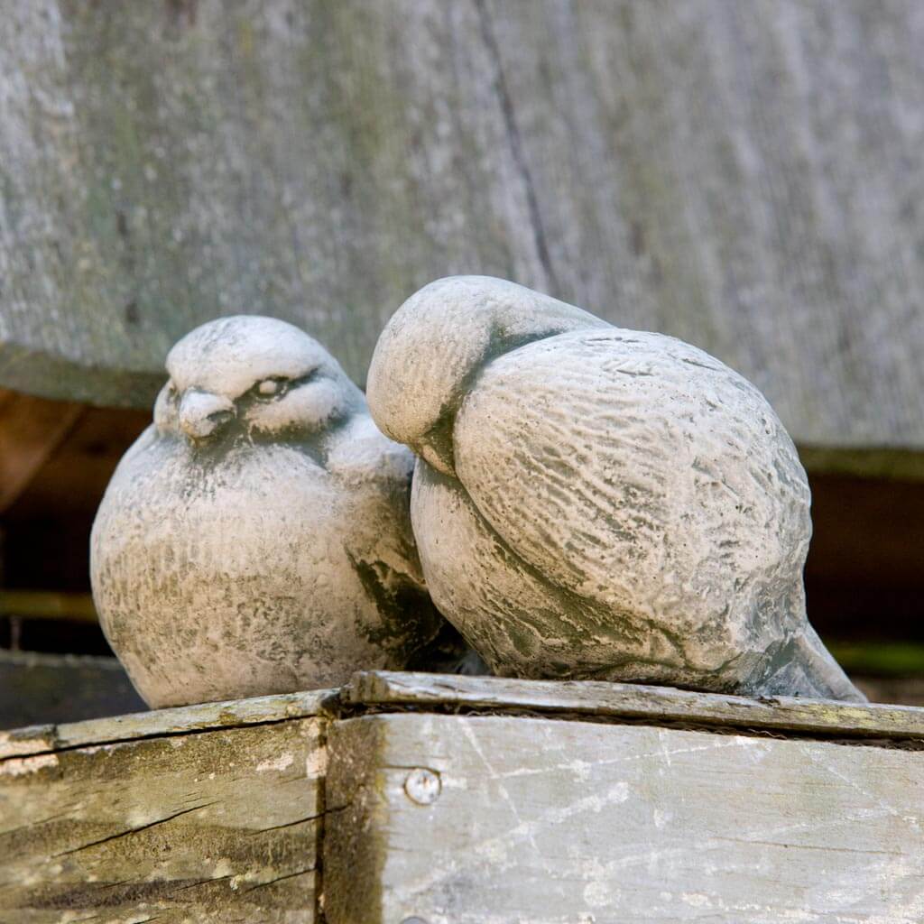 Campania International Duet Birds - Handcrafted Garden Statues for Outdoor Decor, Perfect for Patio, Yard, and Lawn Ornament | Bird Figurines for Home & Garden Decoration
