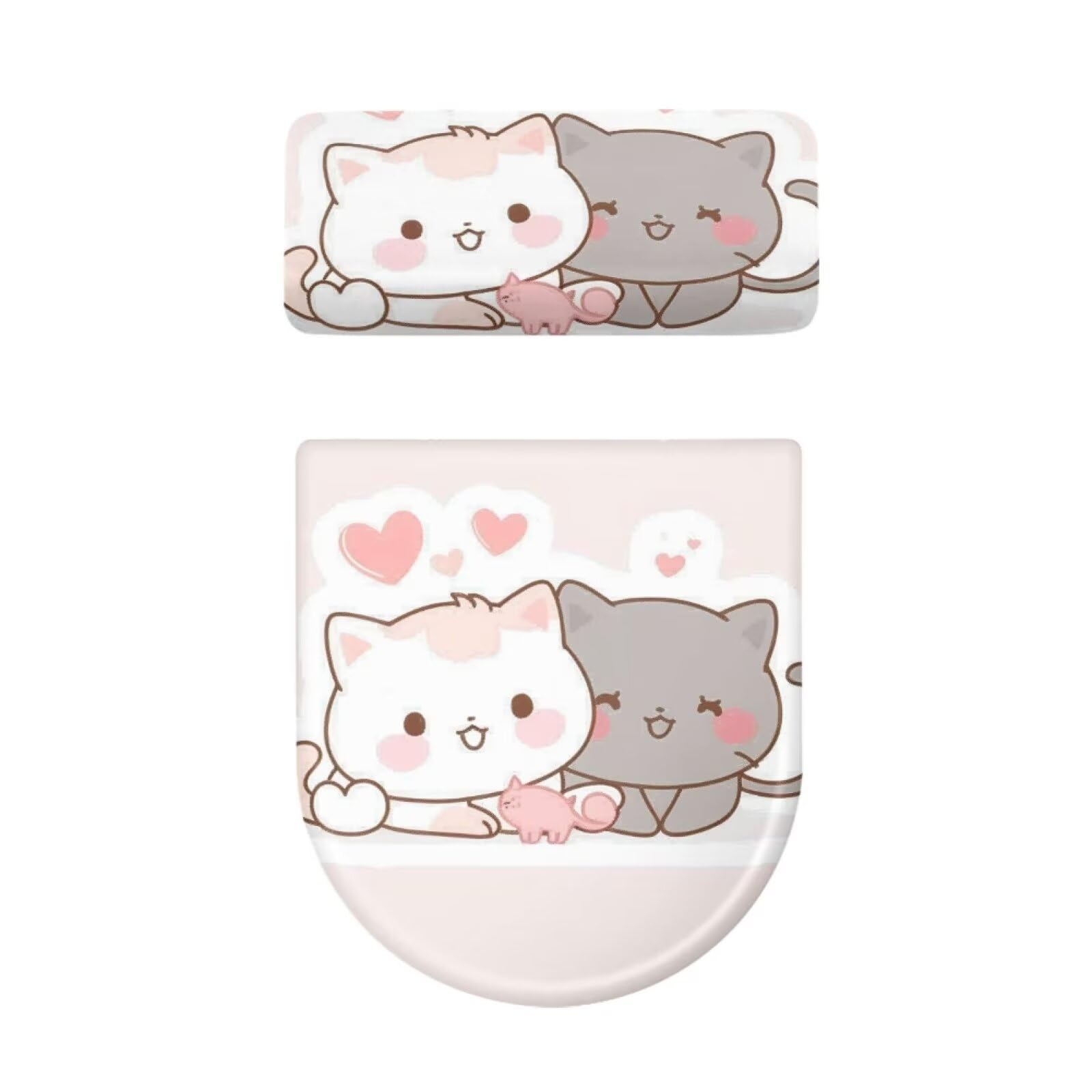 Adorable Cat Toilet Seat Cover - Soft Bathroom Lid Cover with Non-Slip Design, Easy to Clean & Universal Fit - Perfect for Pet Lovers' Home Decor & Bathroom Accessories (Ideal for Themed Bathrooms, Cat Owner Gifts & Cozy Home Styling)