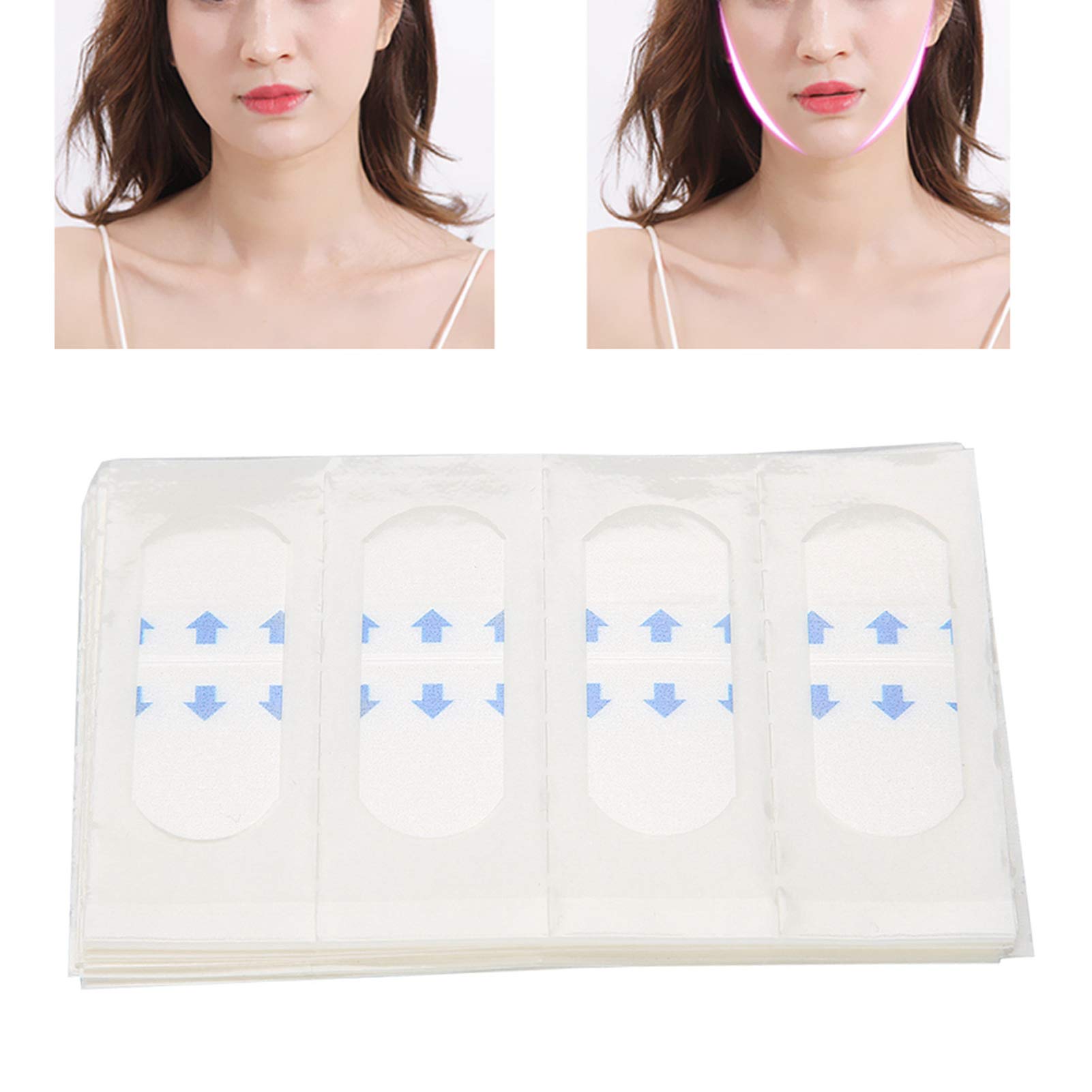 Face Lift Tape 40Pcs - Invisible Chin & Wrinkle Stickers for Slimming & Makeup