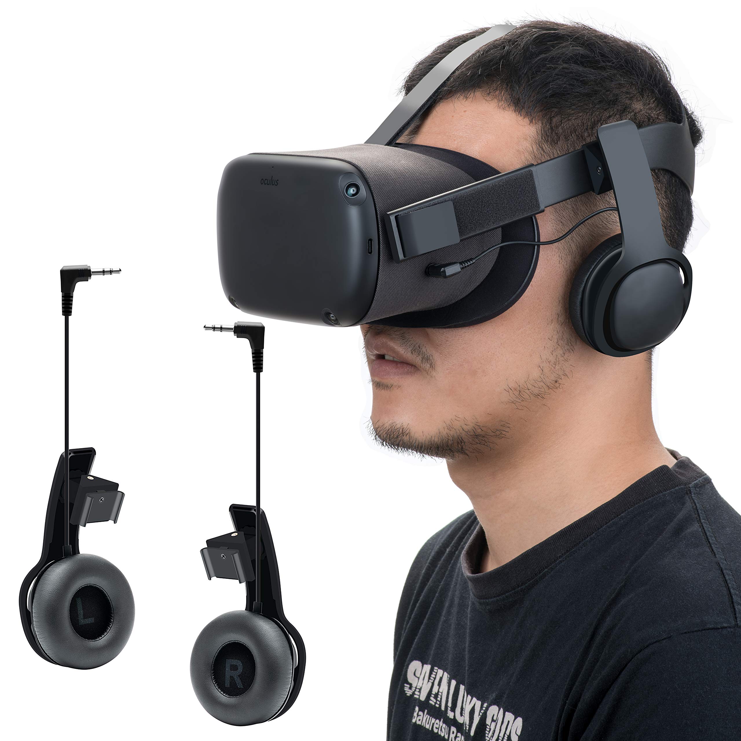 New Version Stereo 3D VR Headphones with Deep Bass - Custom Made for Oculus Quest 1 (Gen 1) - Enhanced Sound Quality & Immersion (Not Compatible with Quest 2) - Perfect for Gaming, Movies & Virtual Reality Experiences