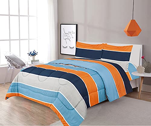 Stripe (Navy/Orange)