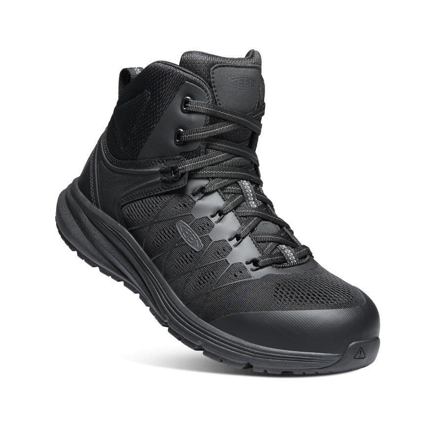 Men's Vista Energy Mid Carbon Toe Work Boots - Black/Raven - Durable Safety Shoes for Construction & Outdoor Work