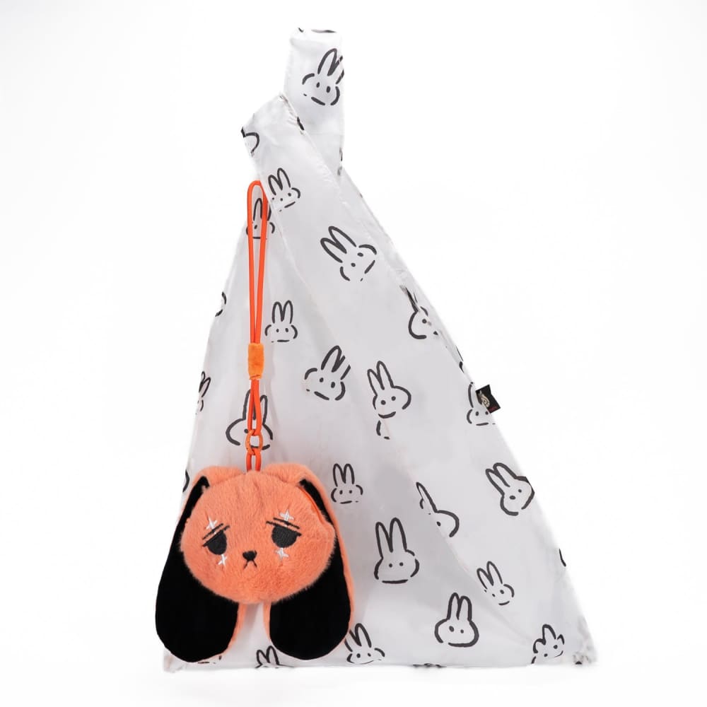 Plushie Dreadfuls Anxiety Rabbit Reusable Shopping Bag - Cute Eco-Friendly Grocery Tote for Stress Relief & Daily Errands