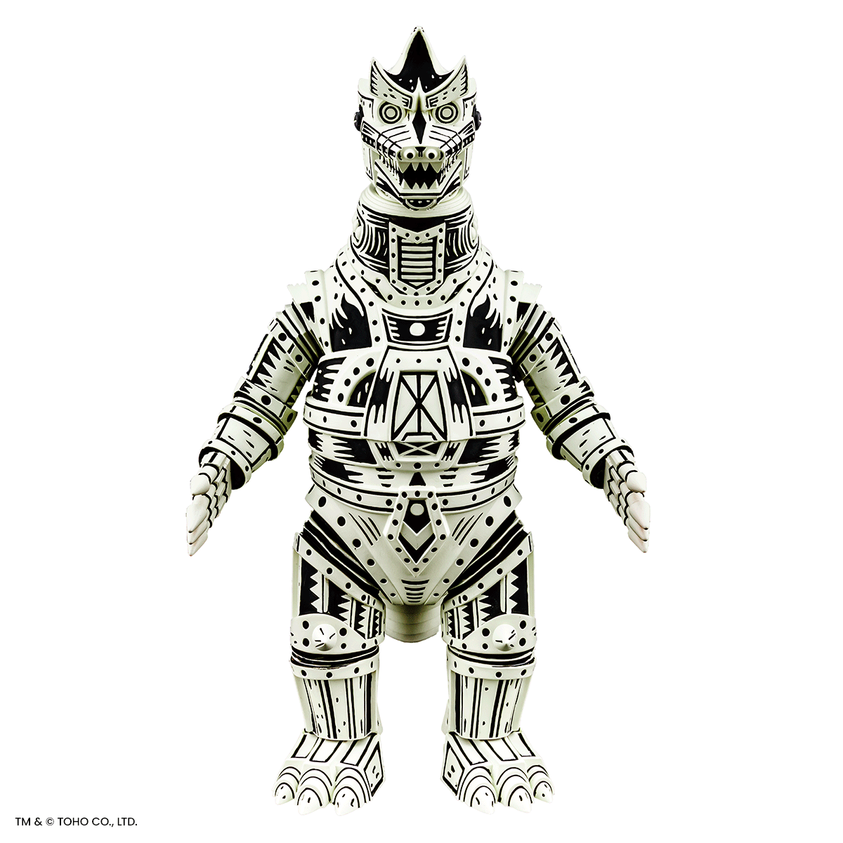 Mechagodzilla Vinyl Designer Figure by Attack Peter - Linocut Variant Timed Edition Collectible Toy | Perfect for Anime Fans, Godzilla Collectors & Home Decor | Great Gift for Birthday, Christmas & Display Shelf