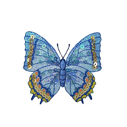 Blue Sequin Butterfly