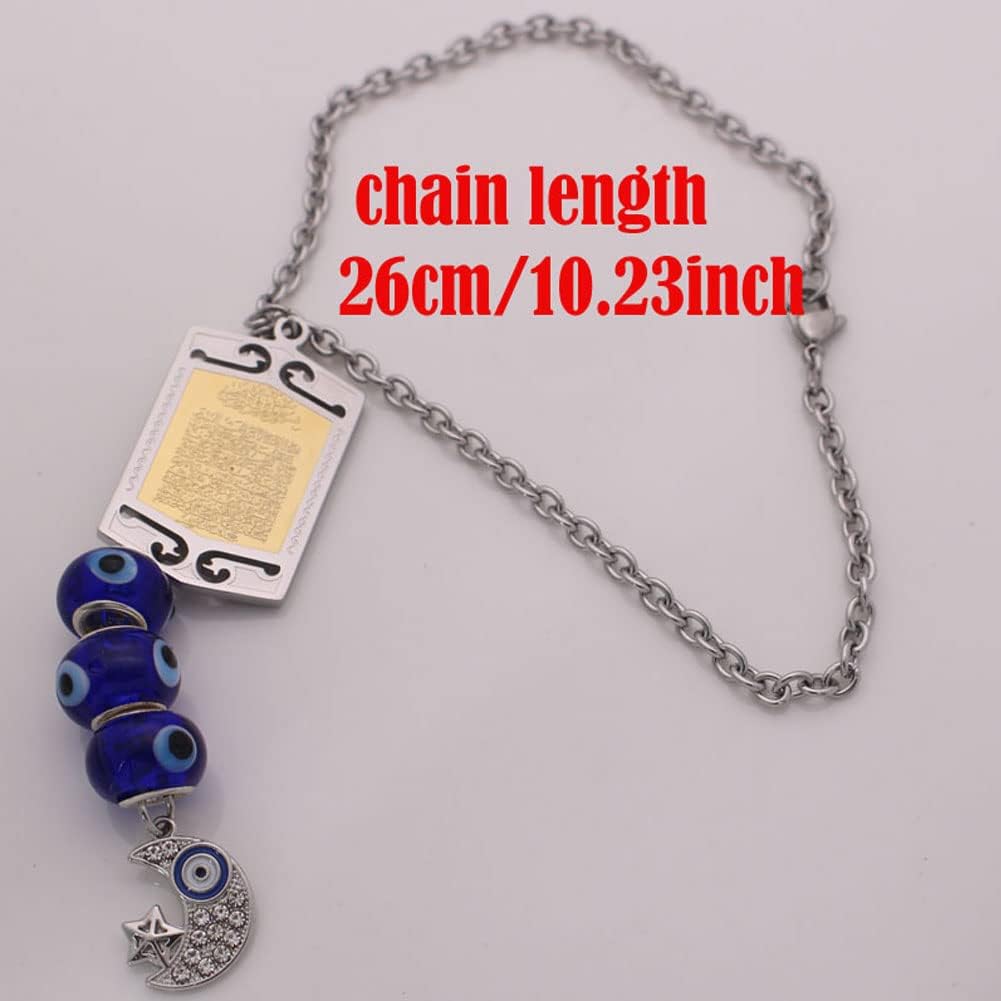 Islamic Quran Ayatul Kursi Car Pendant - Muslim Prayer Hanging Ornament for Vehicle Protection & Blessing | Perfect for Daily Commute, Road Trips & Spiritual Comfort