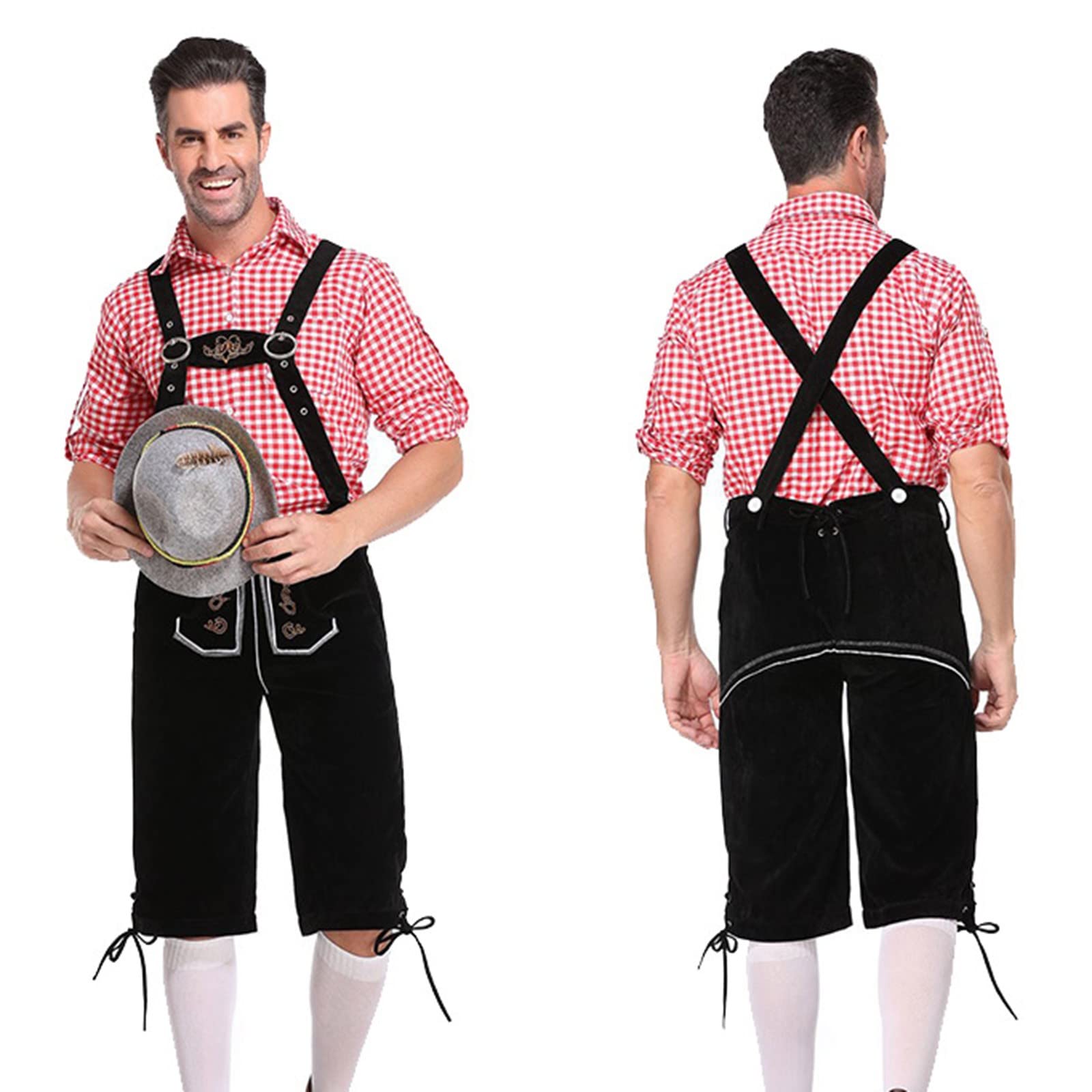 Authentic Bavarian Oktoberfest Hat - Traditional German Beer Festival Hat for Oktoberfest, Halloween & Costume Parties - Perfect for Oktoberfest Celebrations, Themed Events & Bavarian Style Outfits