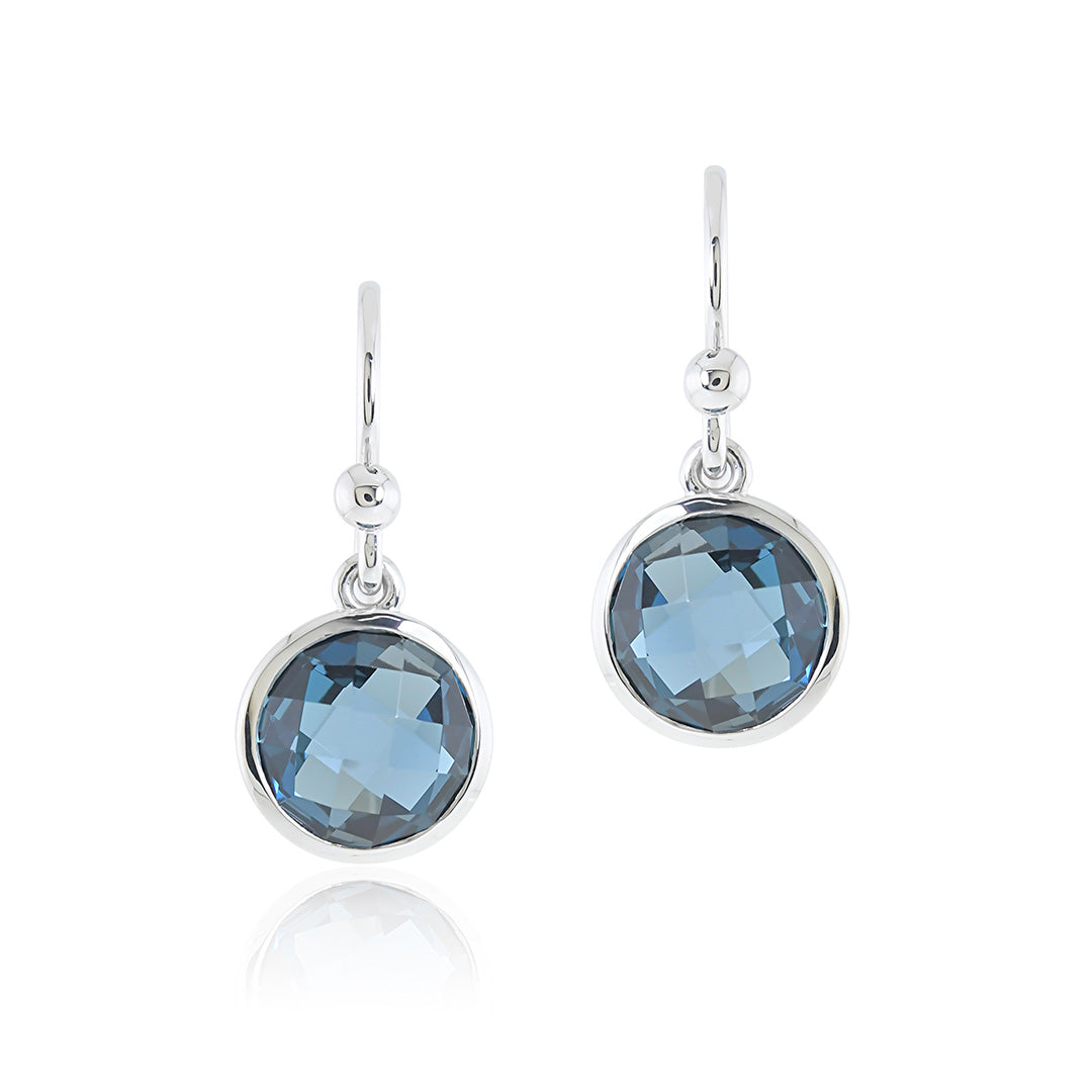London Blue Topaz Marais Earrings - Elegant Dangle Earrings for Women, Perfect for Parties, Weddings & Special Occasions