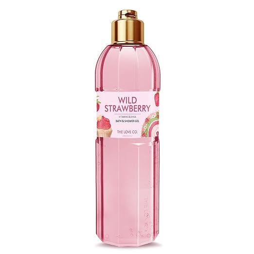 Wild Strawberry Bath & Shower Gel - Luxury Moisturizing Body Wash for Women & Men, 8.5 fl oz - Perfect for Relaxing Baths & Spa Days at Home