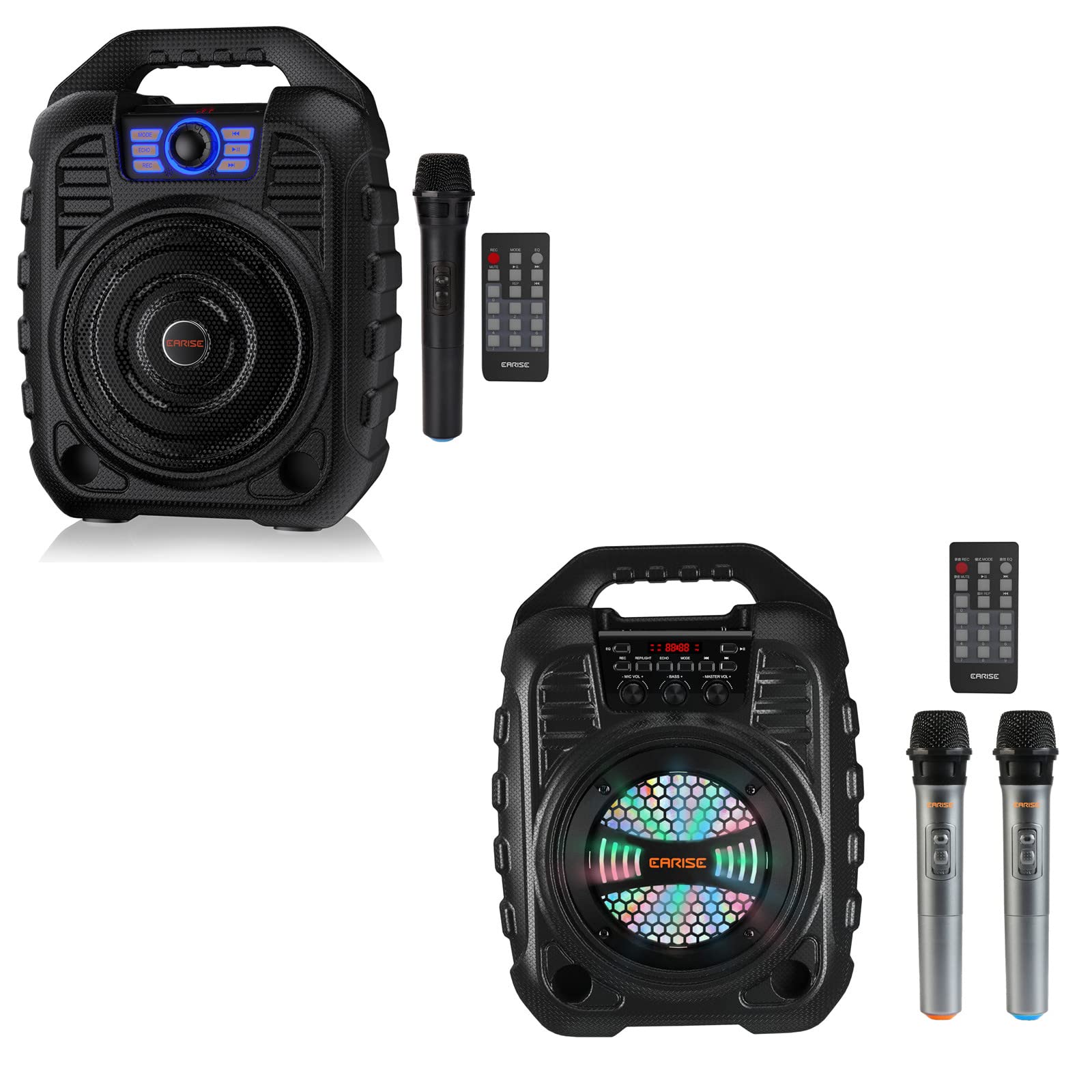 EARISE T26 Portable Bluetooth Karaoke Machine with Wireless Microphone - Home Party, Outdoor Singing & Entertainment System for Kids & Adults