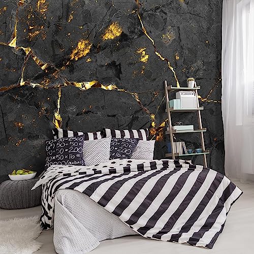 Grey gold stone pattern