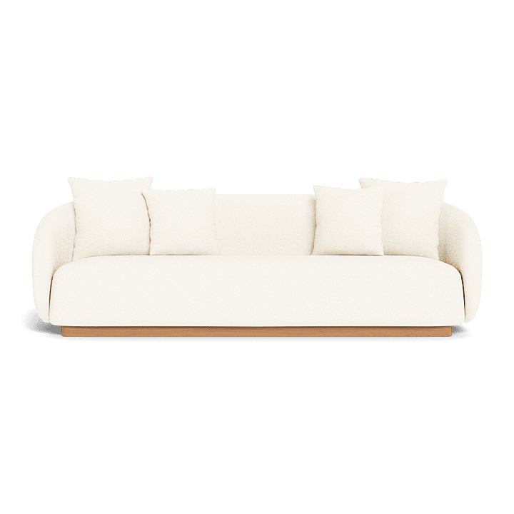 Como Outdoor 3-Seat Patio Sofa Set - Waterproof Wicker Furniture for Garden, Poolside, Deck & Backyard Relaxation