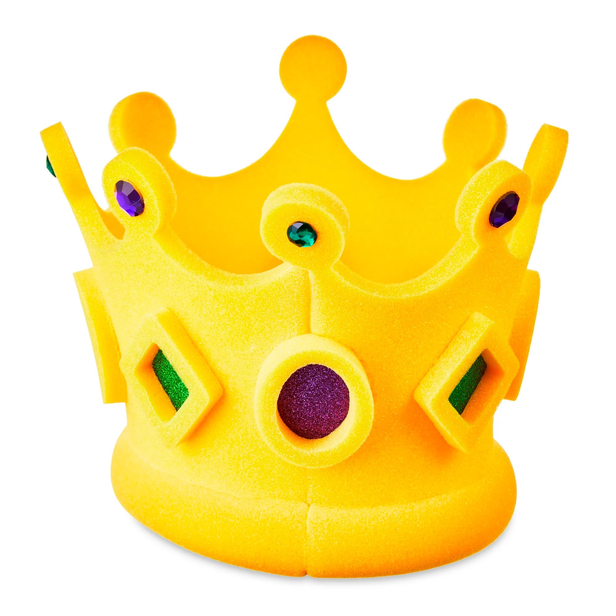 Foam Party Hats - Mardi Gras Crown, Medieval Crown, Renaissance Crown for Adults | Mermaid Crown & Festive Party Hats for Costumes, Themed Parties, Halloween, and Carnival Celebrations