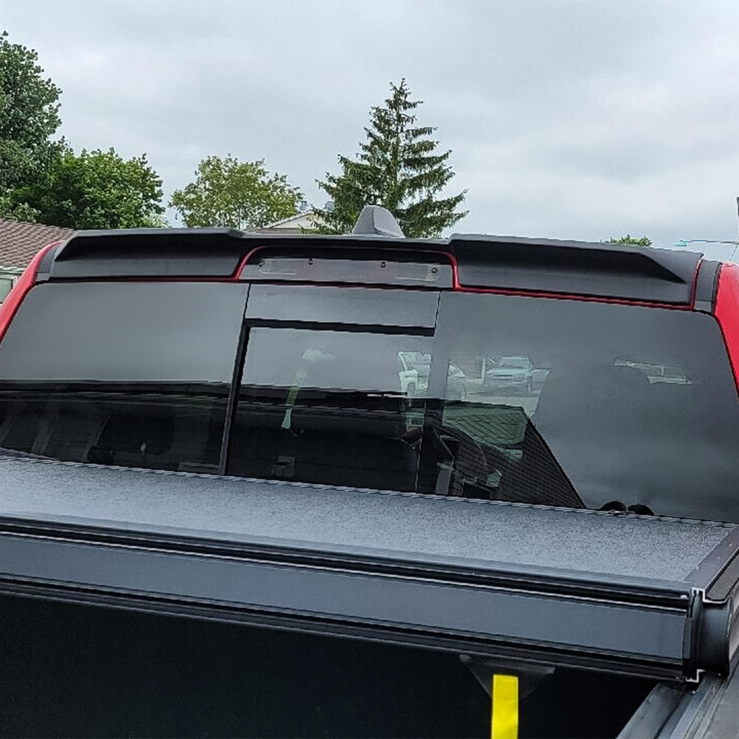 KUAFU Rear Roof Spoiler for 2019-2024 Dodge RAM 1500 Crew Cab | Black Truck Spoiler Wing | Enhances Aerodynamics & Style | Perfect for Pickup Truck Customization & Street Performance