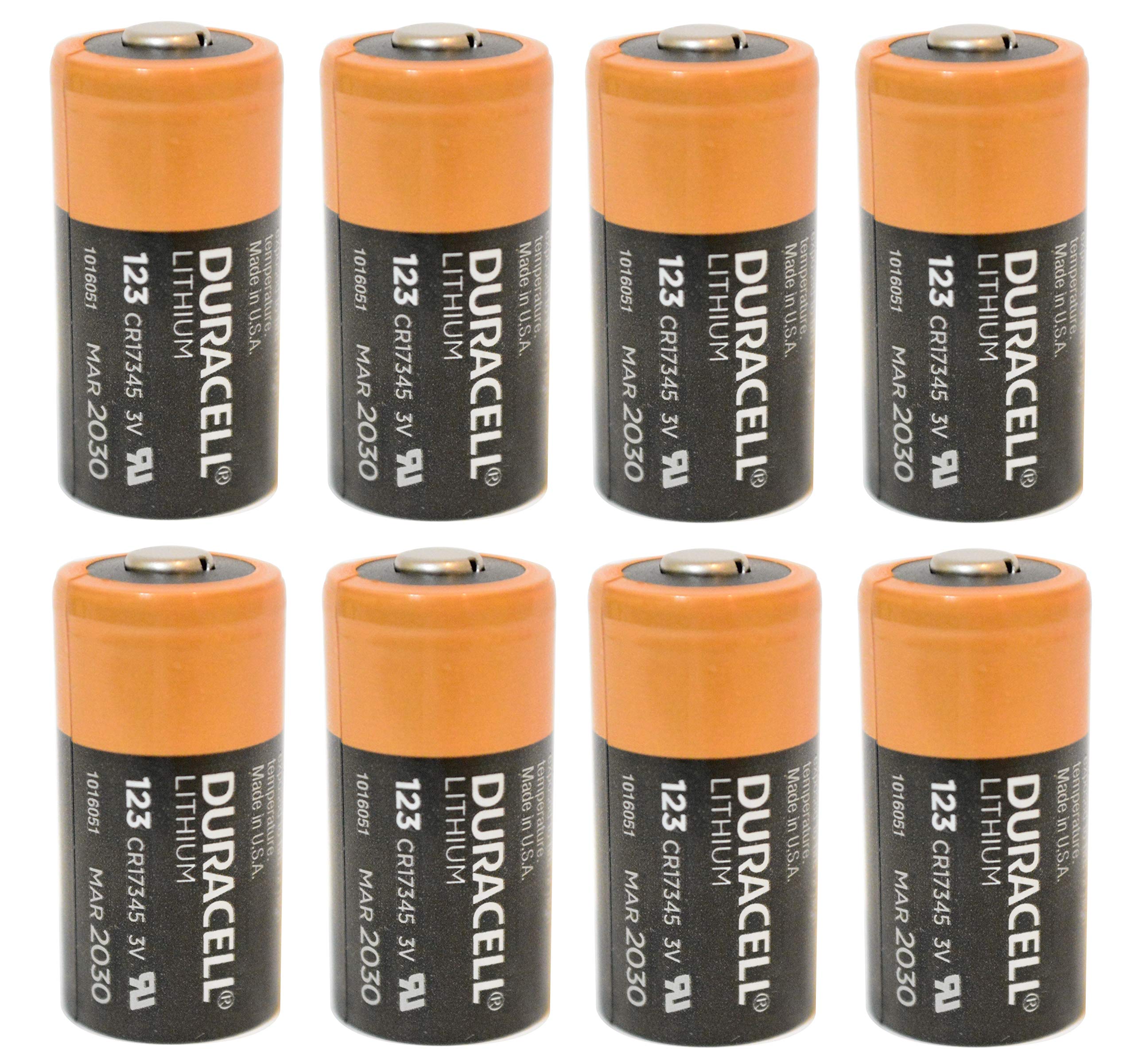 Duracell Ultra Lithium CR123A 8-Pack - Long-Lasting Lithium Batteries for Flashlights, Cameras & Emergency Kits - High-Performance 3V Photo Lithium Batteries
