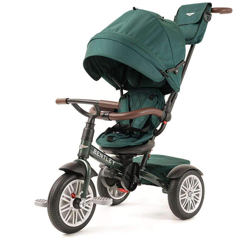 Bentley 6-in-1 Convertible Kids Tricycle - Adjustable Toddler Trike with Parent Push Handle & Canopy - Perfect for Outdoor Play, Park Rides & Learning to Pedal