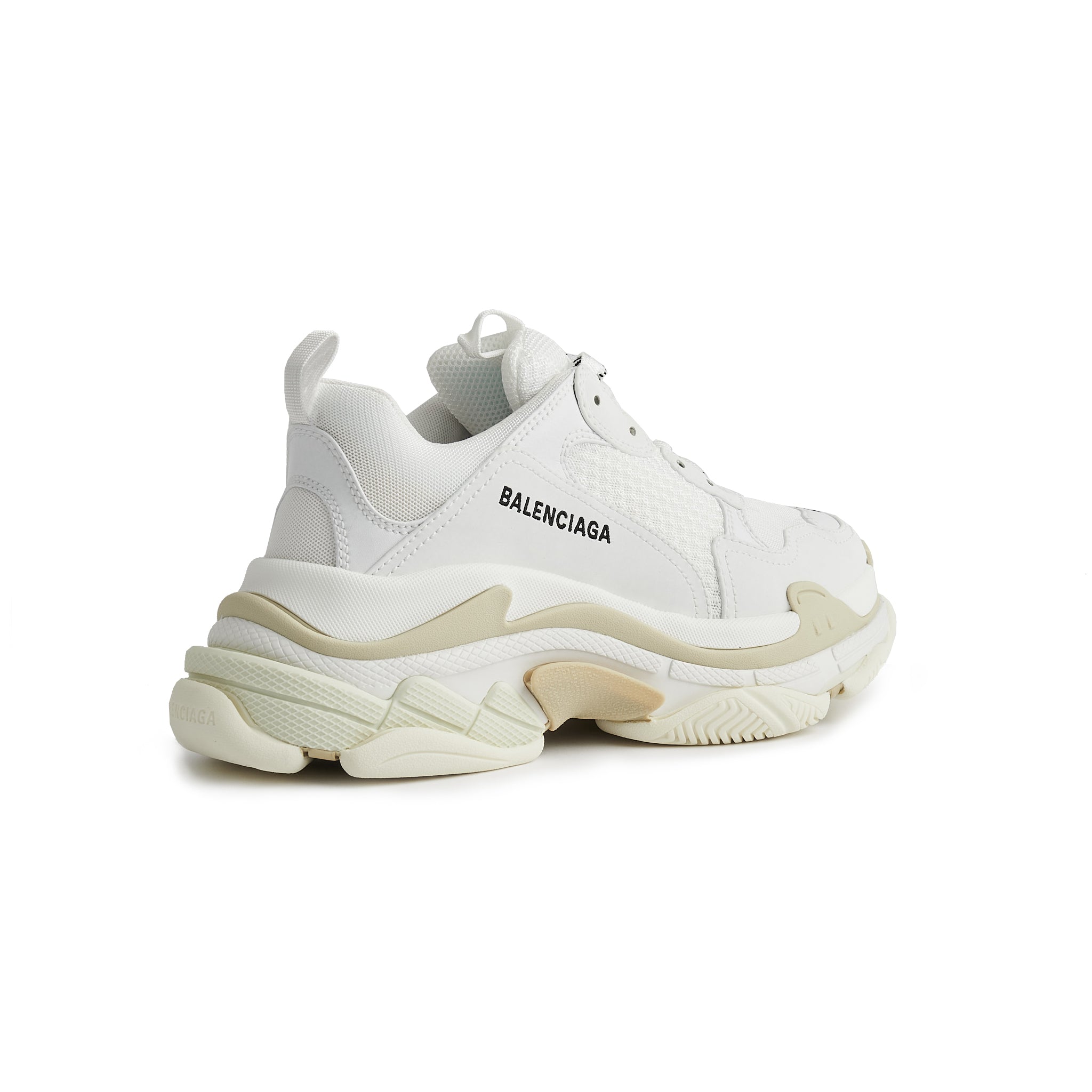 Balenciaga Triple S White Sneakers for Men & Women - Chunky Dad Shoes, Fashion Streetwear & Casual Wear - Perfect for Running, Gym, and Daily Outfits