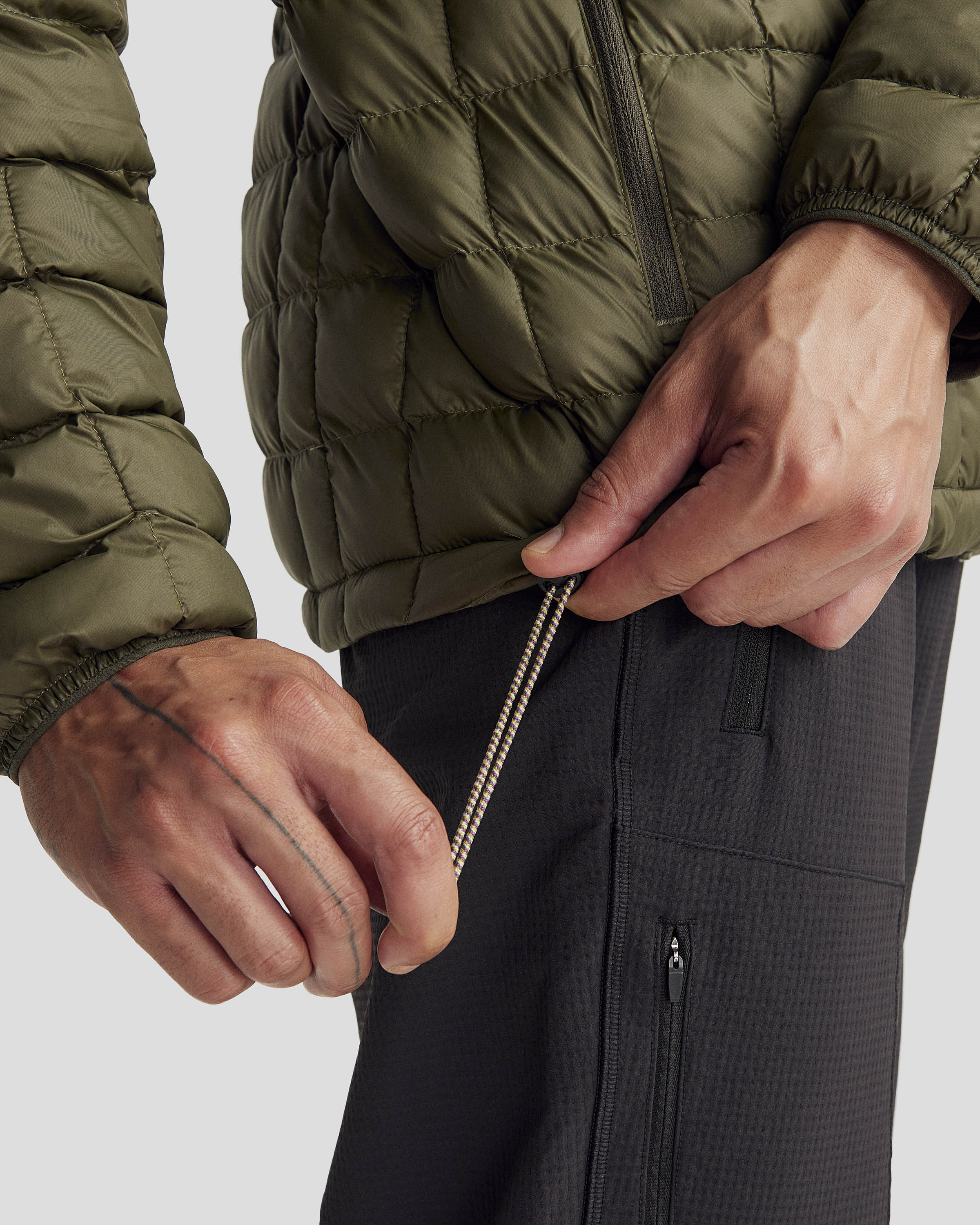 Men's Heli Insulated Jacket - Light Moss Green Waterproof Winter Coat for Outdoor Hiking & Skiing