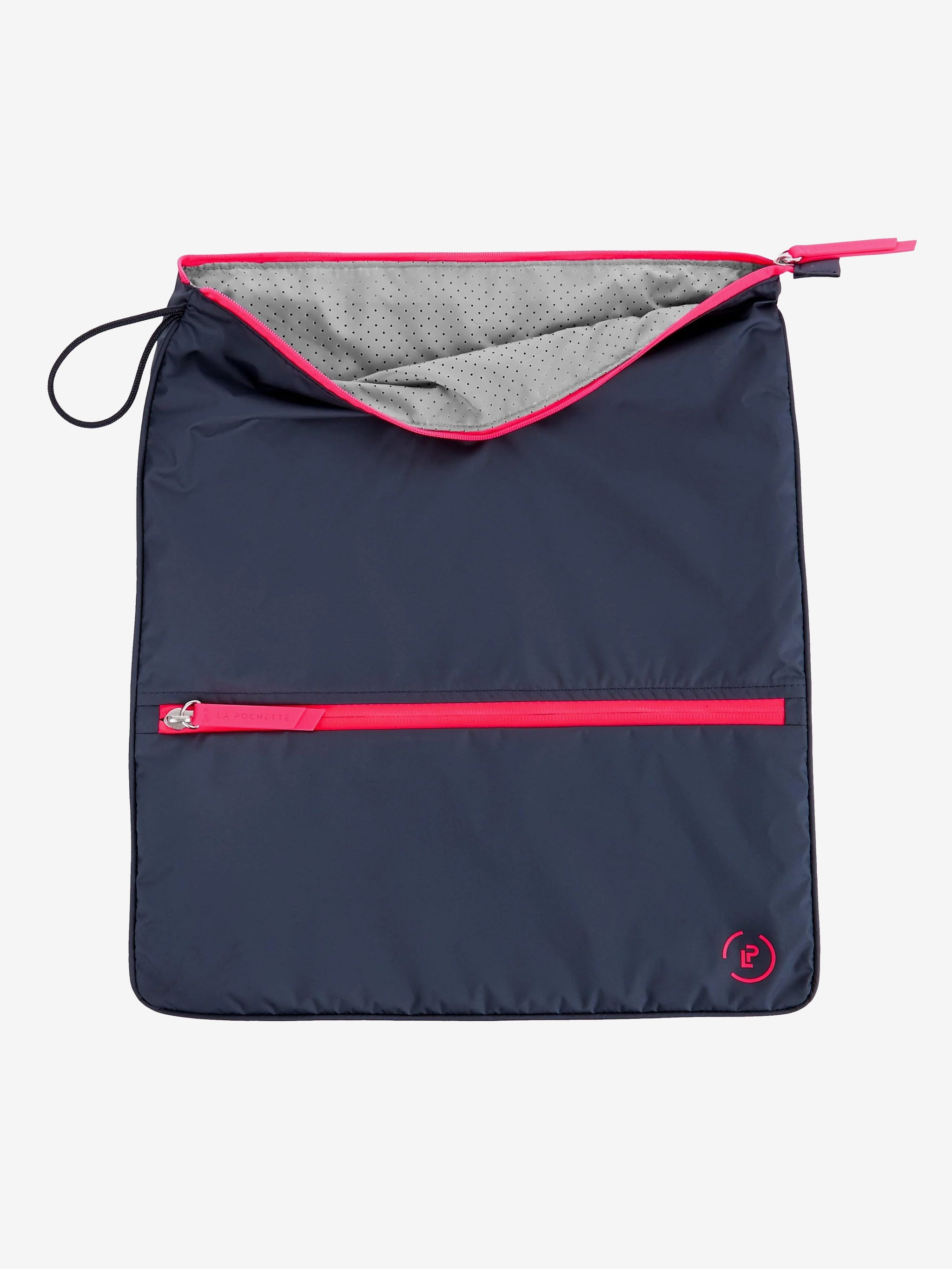 La Pochette Sweat Bag - Midnight/Neon Pink Crossbody Purse for Women | Gym, Travel & Everyday Use Fashion Accessory