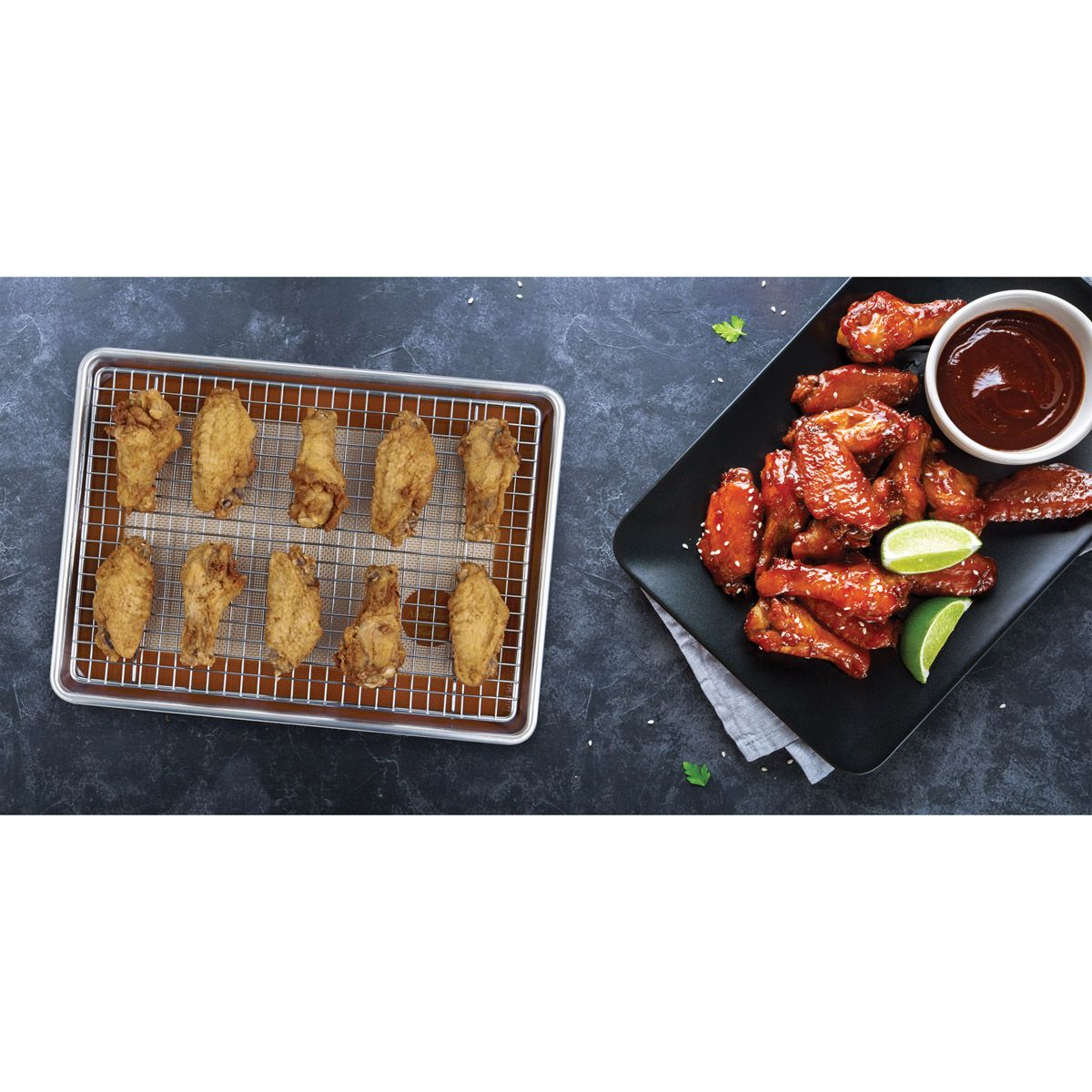 Mrs. Anderson's Non-Stick Silicone Baking Mat - Quarter Sheet Size (13x9.5 Inch) - Reusable Parchment Paper Alternative for Cookies, Pastry, Bread - Perfect for Baking, Roasting & Food Prep