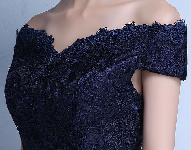 Elegant Off Shoulder A-Line Evening Party Dress for Women - Perfect for Prom, Wedding Guest & Cocktail Events