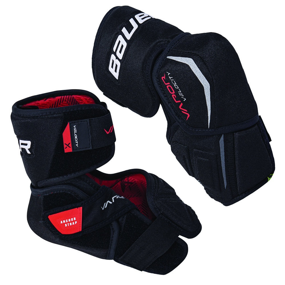 Bauer Vapor Velocity 2022 Youth Ice Hockey Elbow Pads - Protective Gear for Young Hockey Players - Perfect for Practice & Games