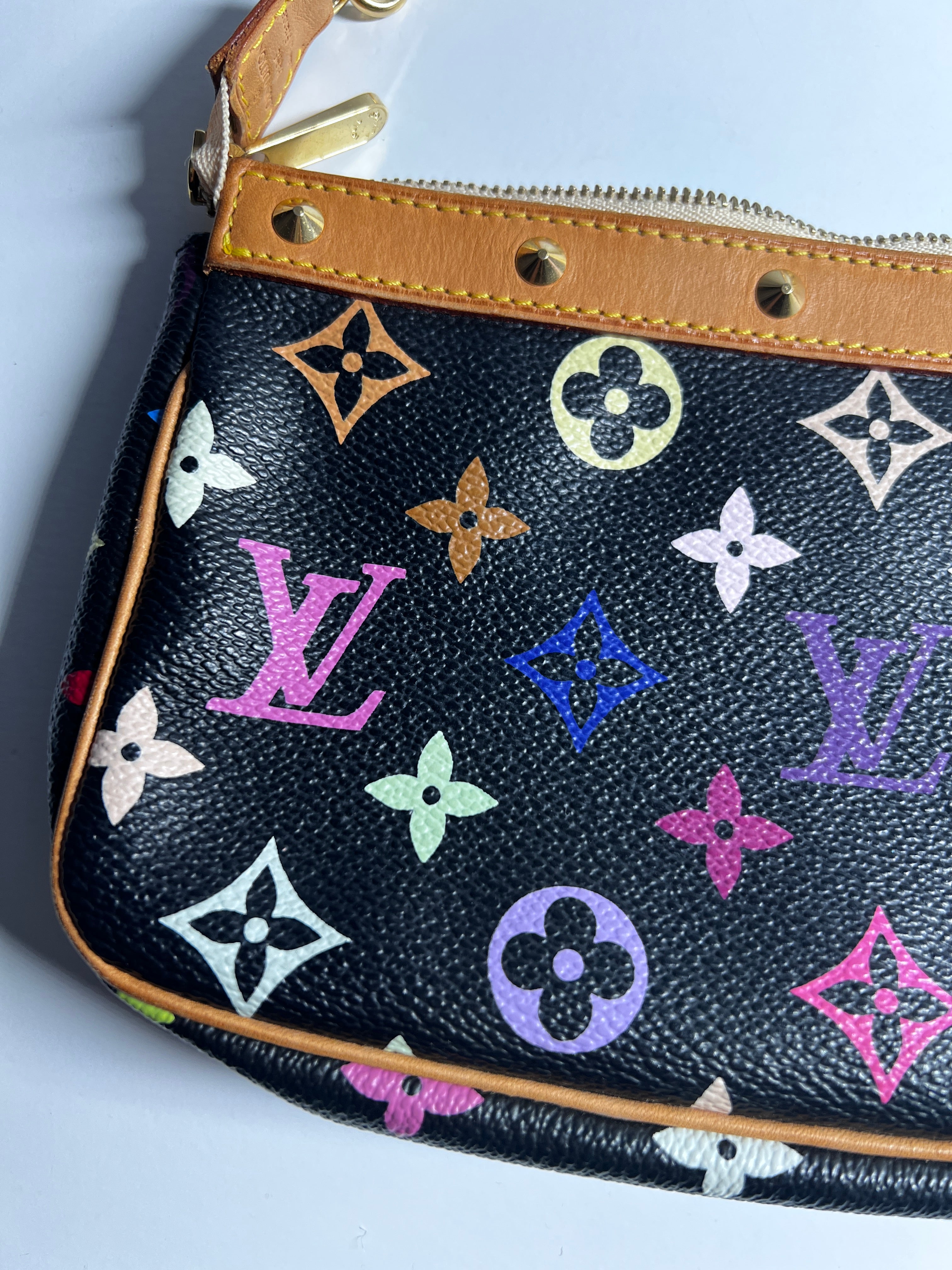 Authentic Louis Vuitton Multicolor Monogram Pochette Handbag - Stylish Crossbody Bag for Women, Perfect for Parties, Travel & Everyday Use