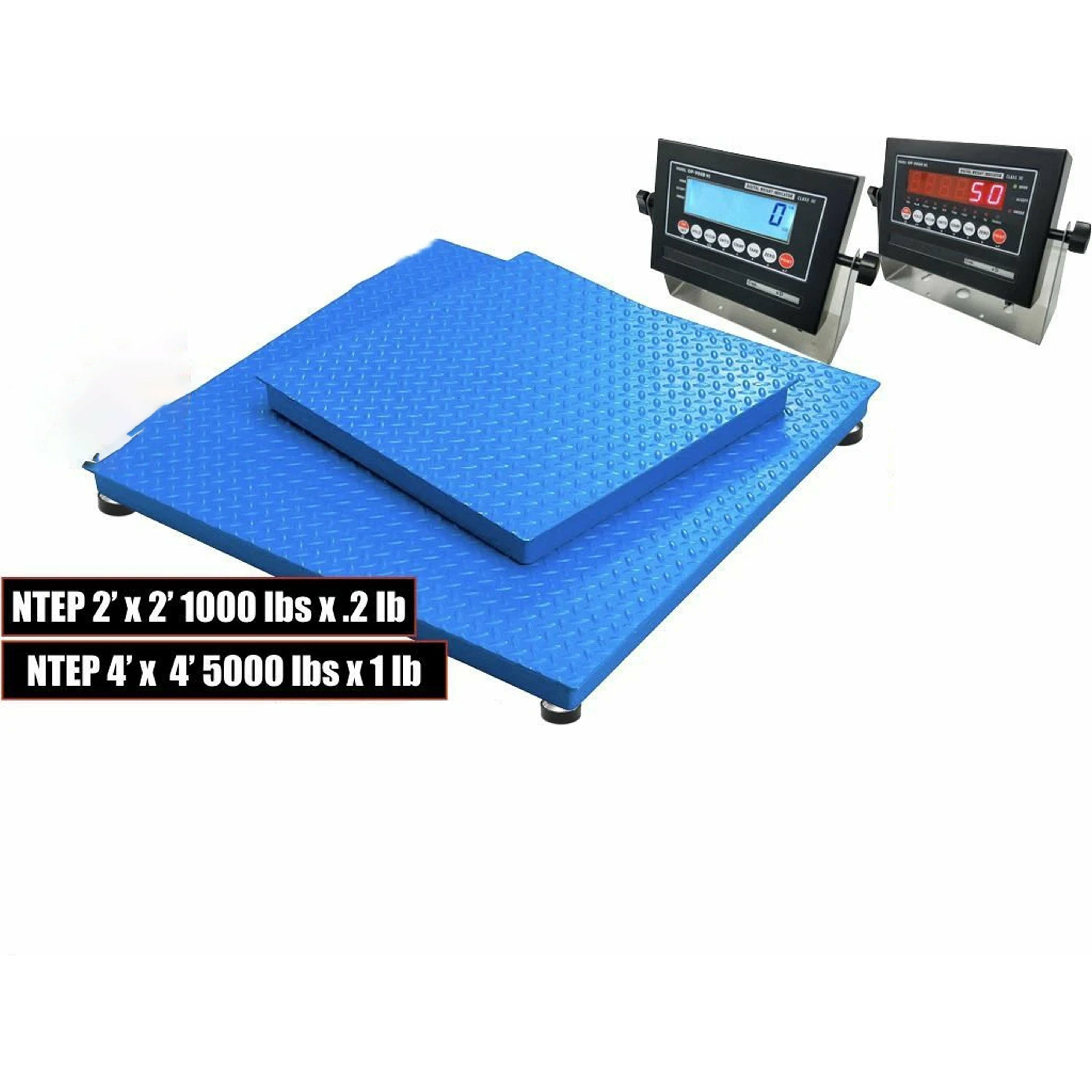 SellEton SL 800 Industrial NTEP Certified 2' x 2' & 4' x 4' Heavy Duty Floor Scale for Warehouse Pallet Weighing - Perfect for Logistics, Shipping, and Industrial Applications