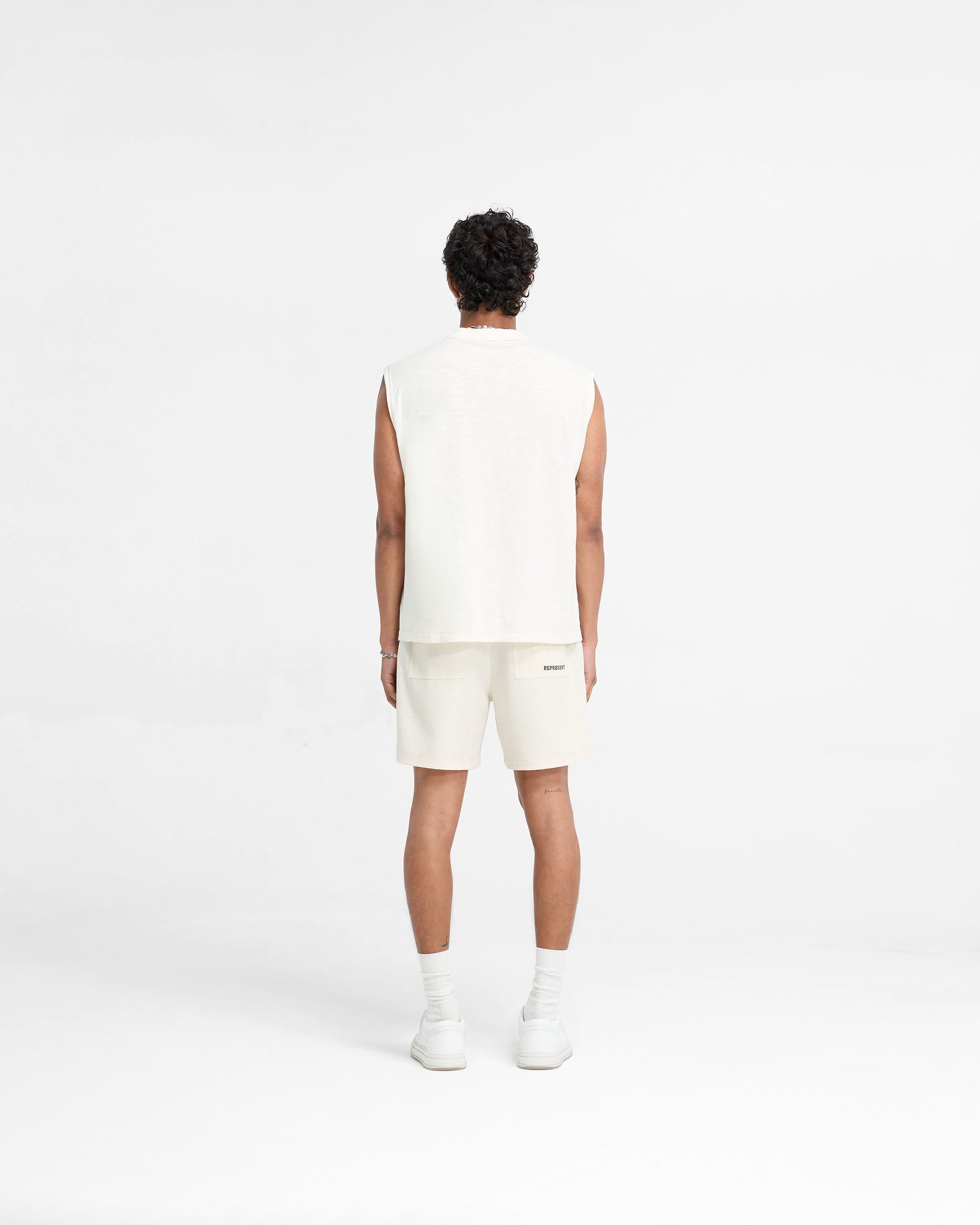 Slub Tank Top for Women - Soft Cotton Casual Tee - Flat White - Perfect for Summer Outfits & Layering