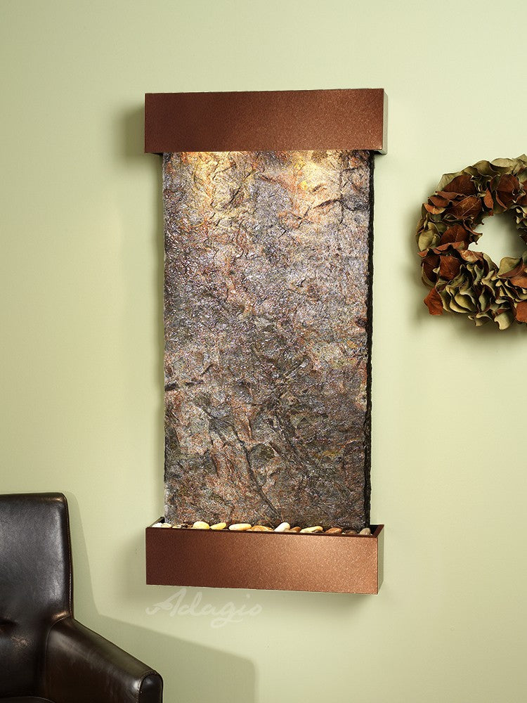 Adagio Whispering Creek Woodland Brown Green Natural Slate Tile - WCS3702 | Rustic Stone Flooring for Kitchen, Bathroom & Outdoor Patio