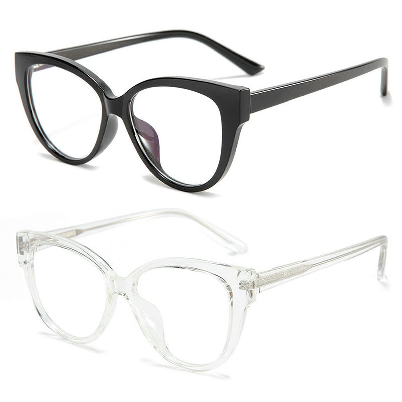 Blue Light Blocking Reading Glasses for Women & Men - COTIA 2 Pack Computer Glasses with Spring Hinge - Anti-Eye Strain Readers for Office Work, Gaming & Screen Time