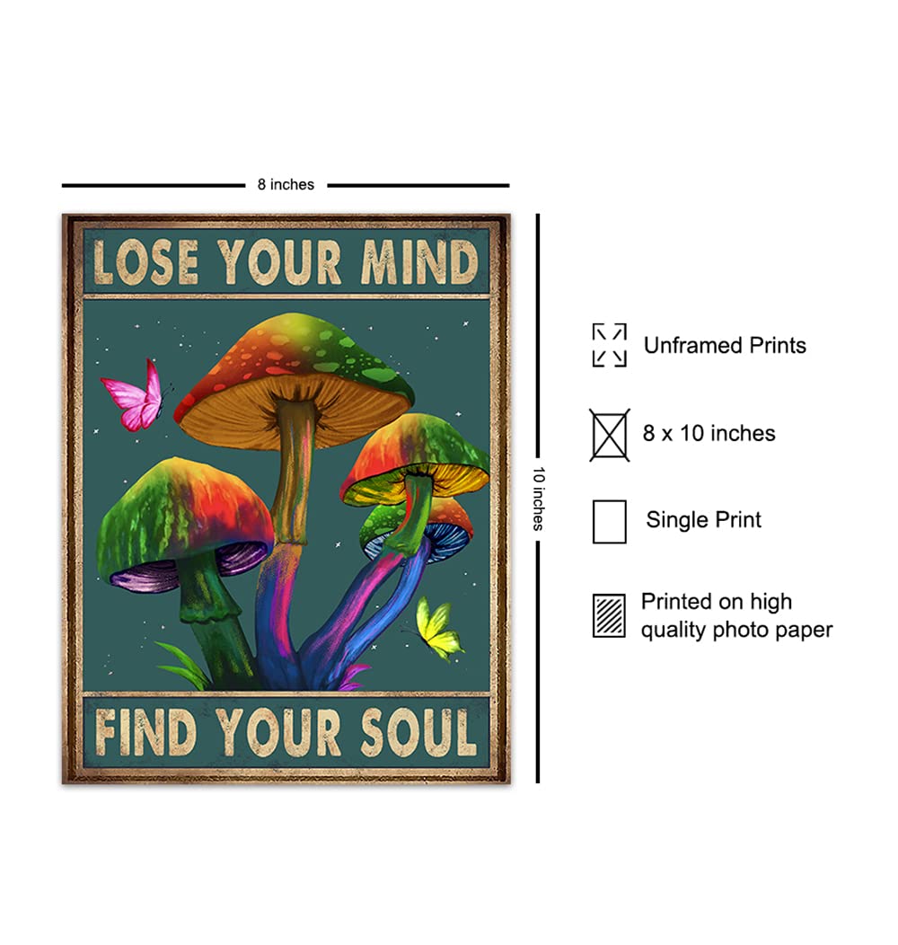 Psychedelic Soul Poster - Trippy Wall Art for Bohemian Room Decor