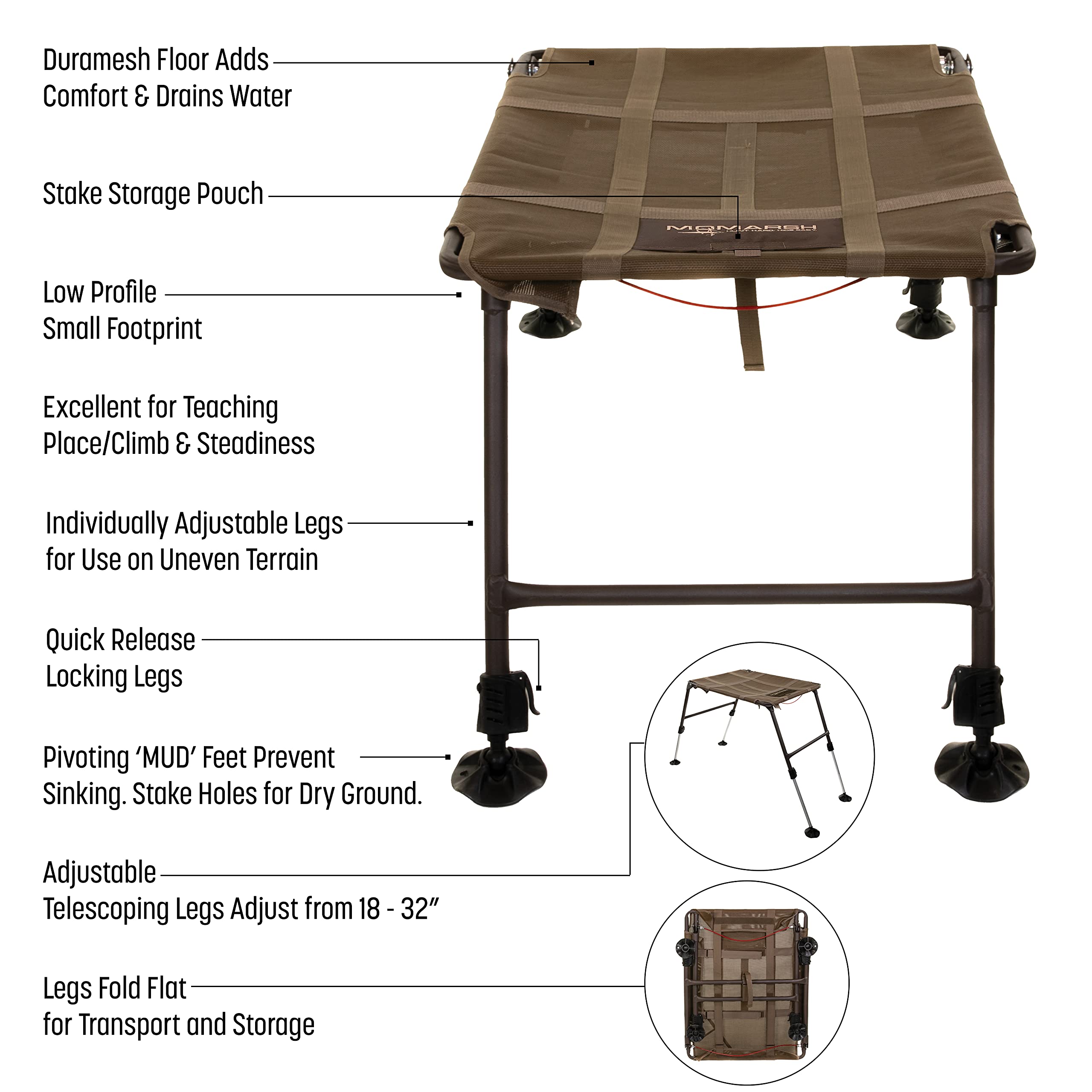 Momarsh Final Stand Adjustable Dog Training Platform - Elevated Pet Training System for Place, Agility & Steadiness | Perfect for Hunting Dogs, Obedience Training & Outdoor Exercises