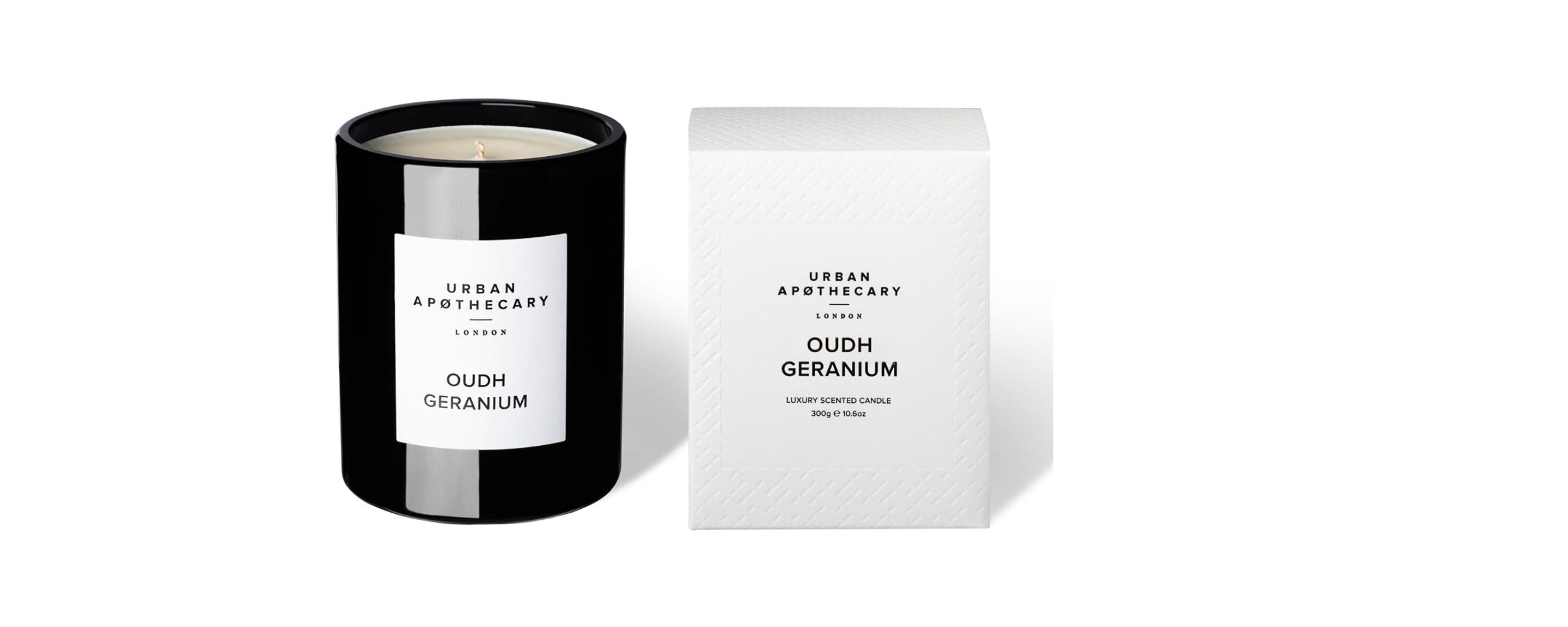 Premium Oudh Geranium Scented Candle - Long-Lasting Aromatherapy Candle for Relaxation, Meditation & Home Decor - Perfect for Bedroom, Bathroom & Living Room