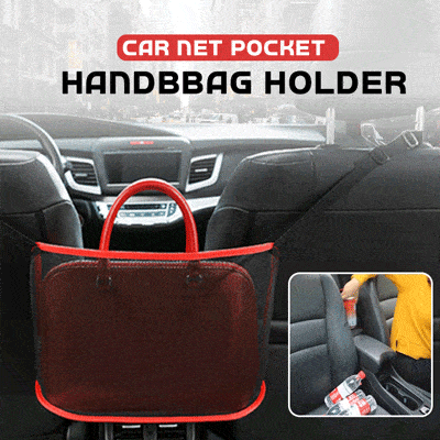 Car Seat Gap Organizer - Universal Mesh Pocket Handbag Holder for Phones, Keys & Accessories - Perfect for Sedans, SUVs & Trucks (Black)